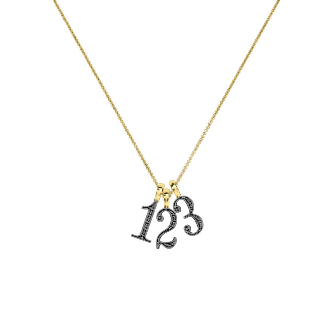 Jessie VE CHARMS Lucky Number 2 Charm Pendant