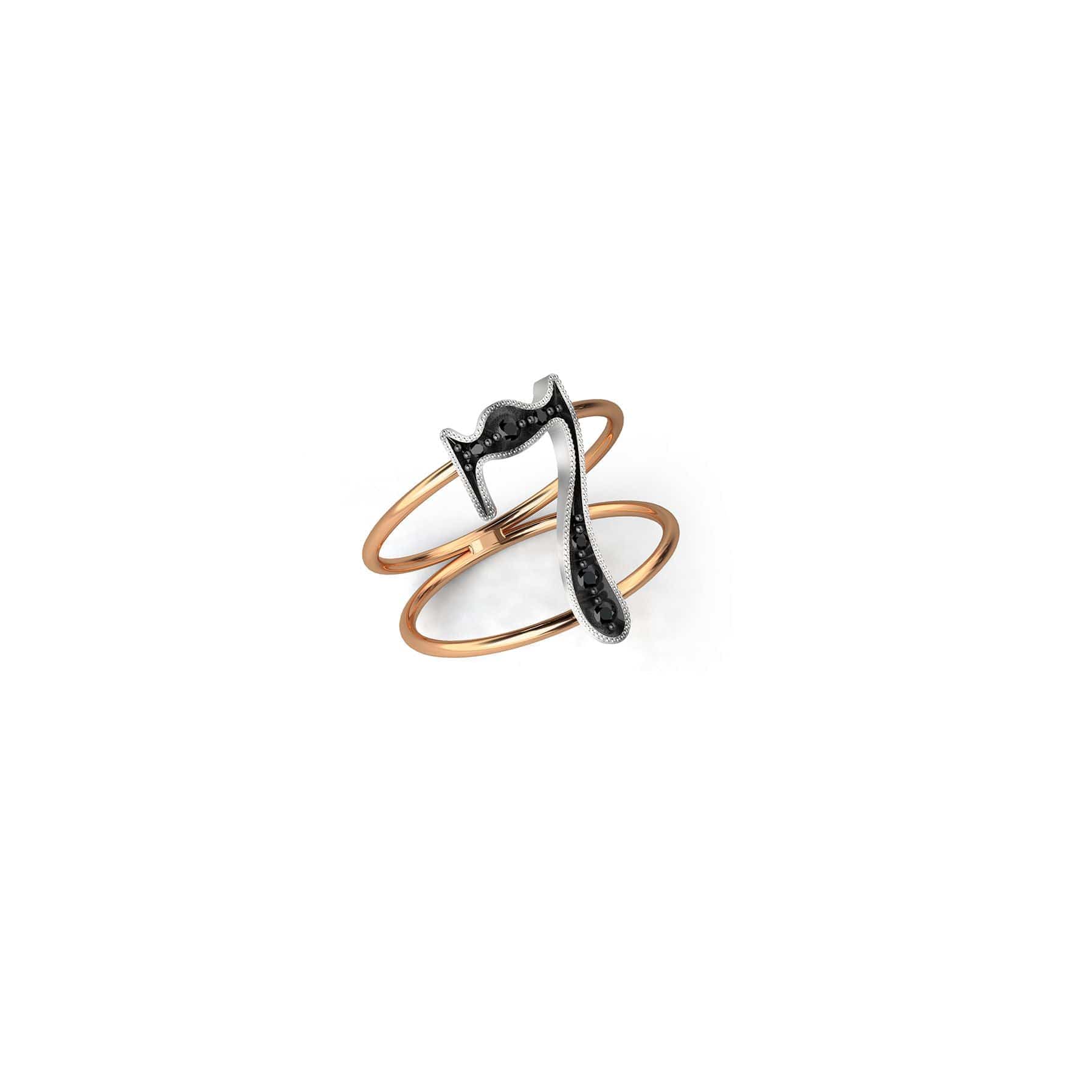 Jessie VE CHARMS 6.5 / Yellow Gold Lucky Number 7 Ring