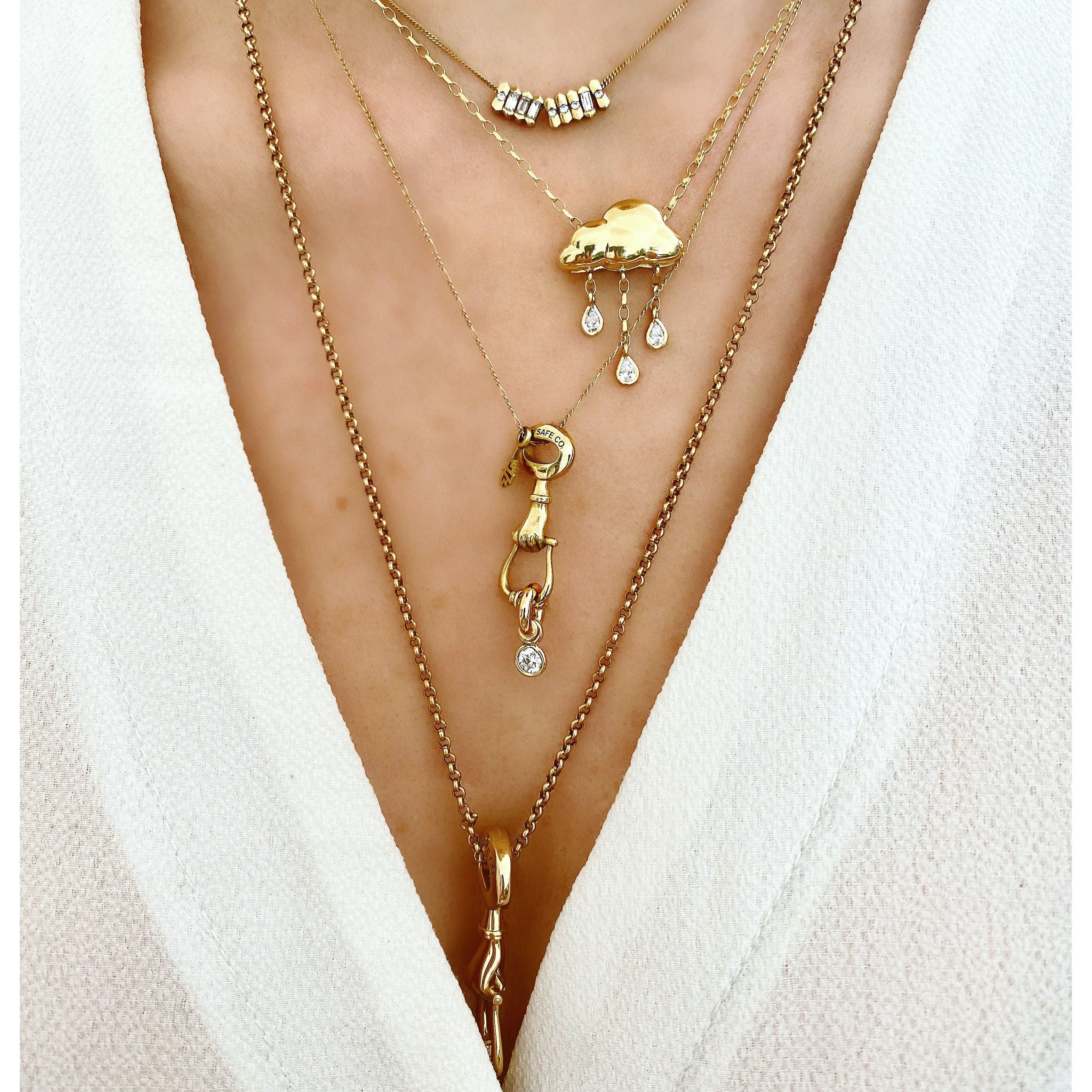 Jessie VE NECKLACES Every Cloud Diamond Necklace