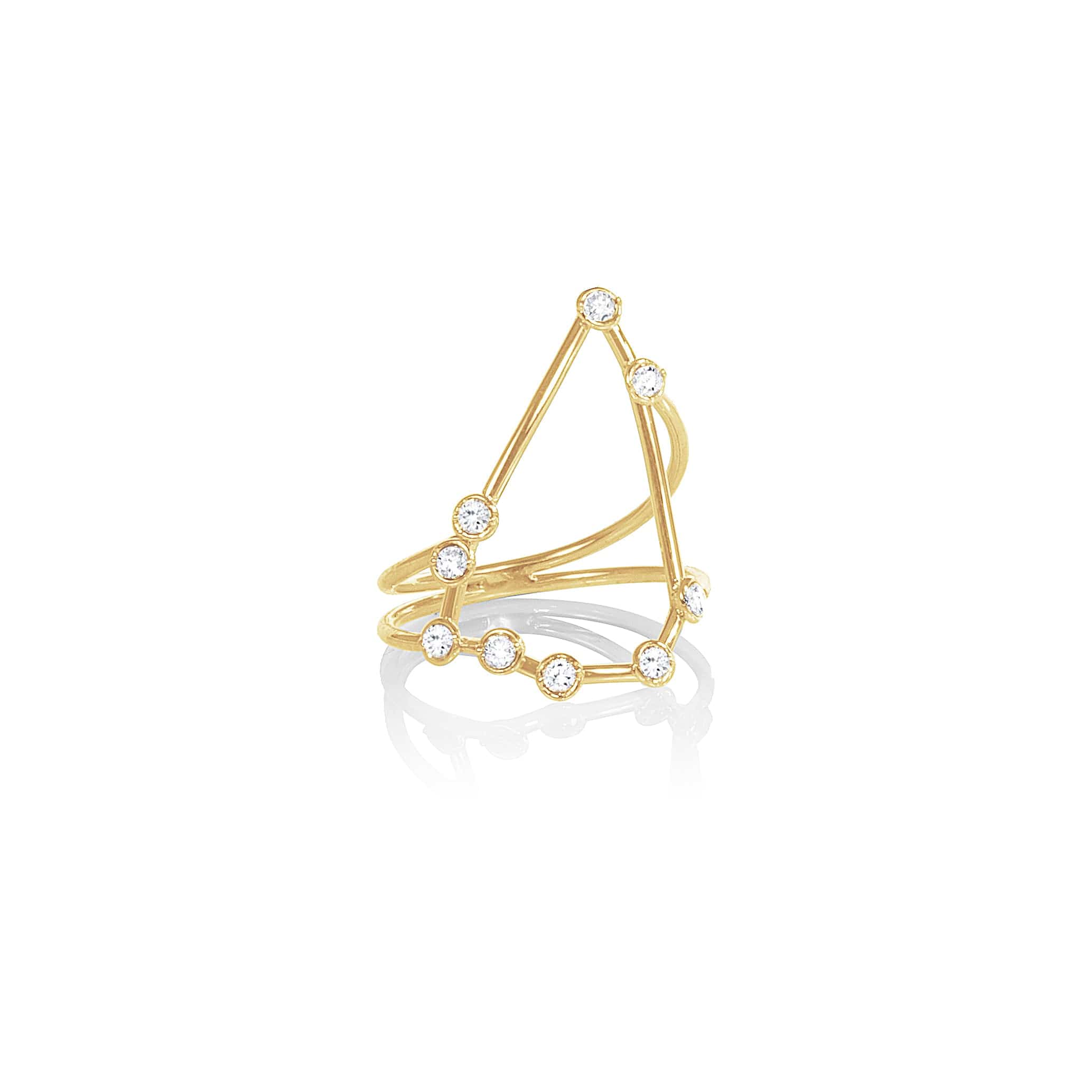 Jessie VE RINGS 6 Capricorn Constellation Diamond Ring