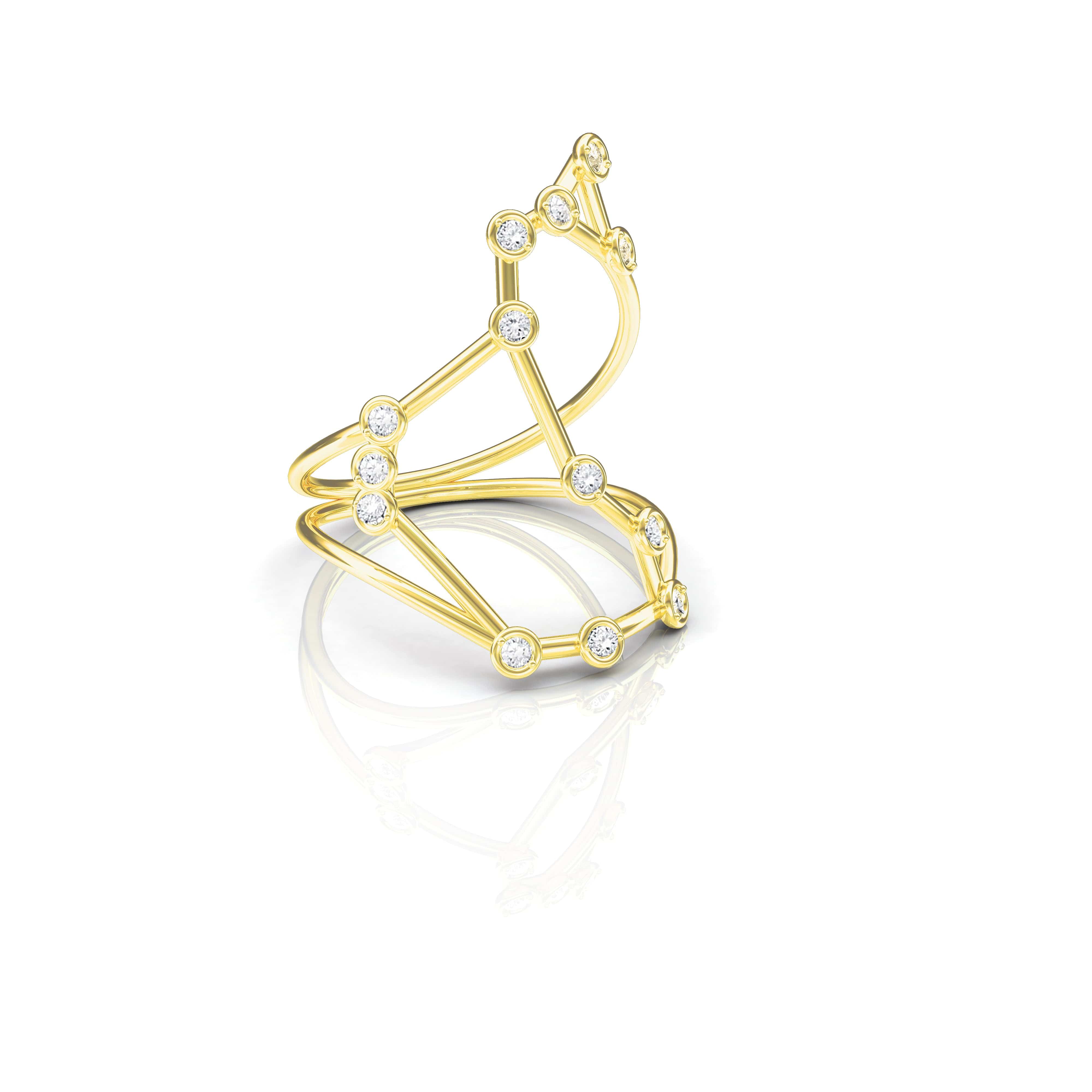 Jessie VE RINGS 6.5 Scorpio Constellation Diamond Ring