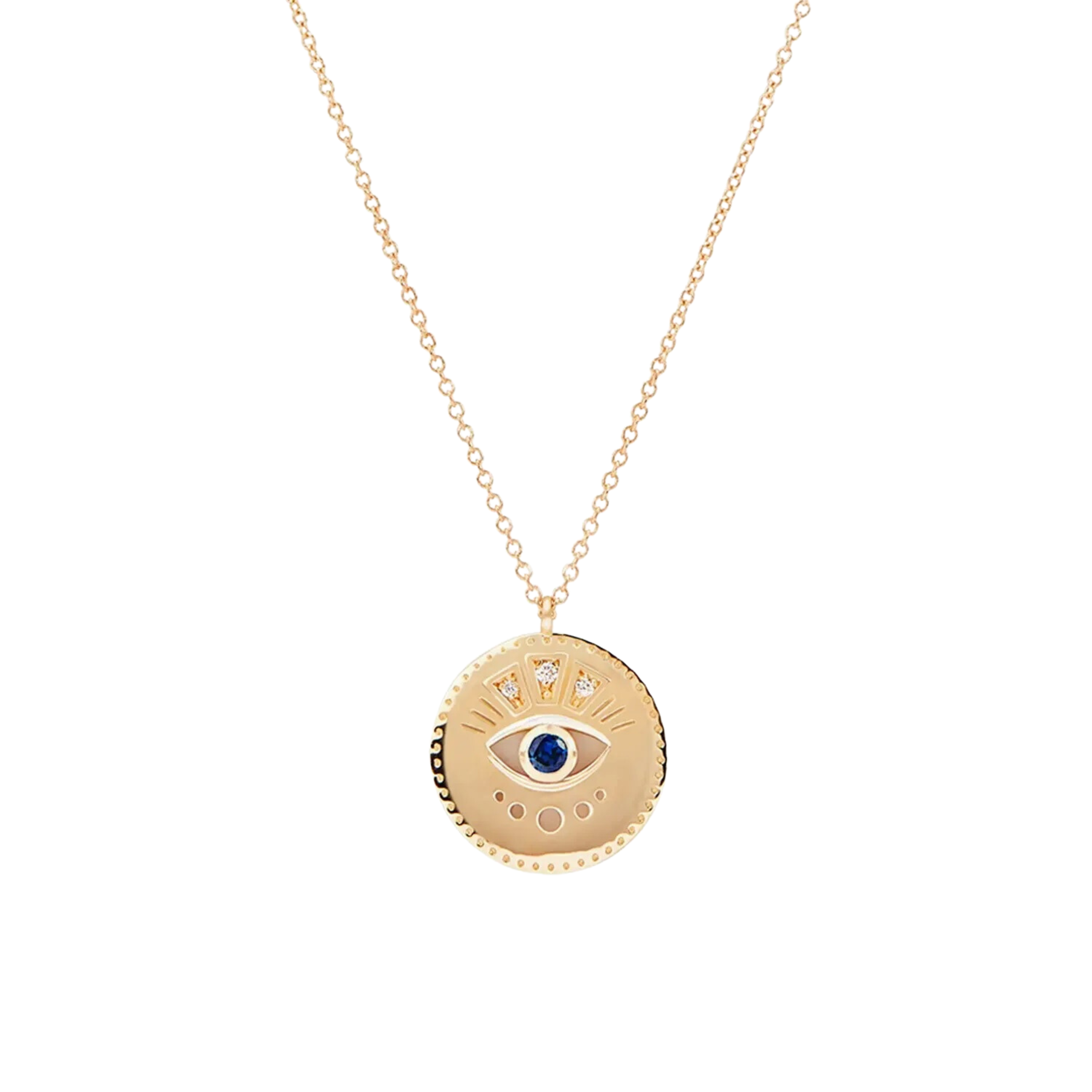 14k Gold Evil Eye Necklace  By Charlotte – by charlotte
