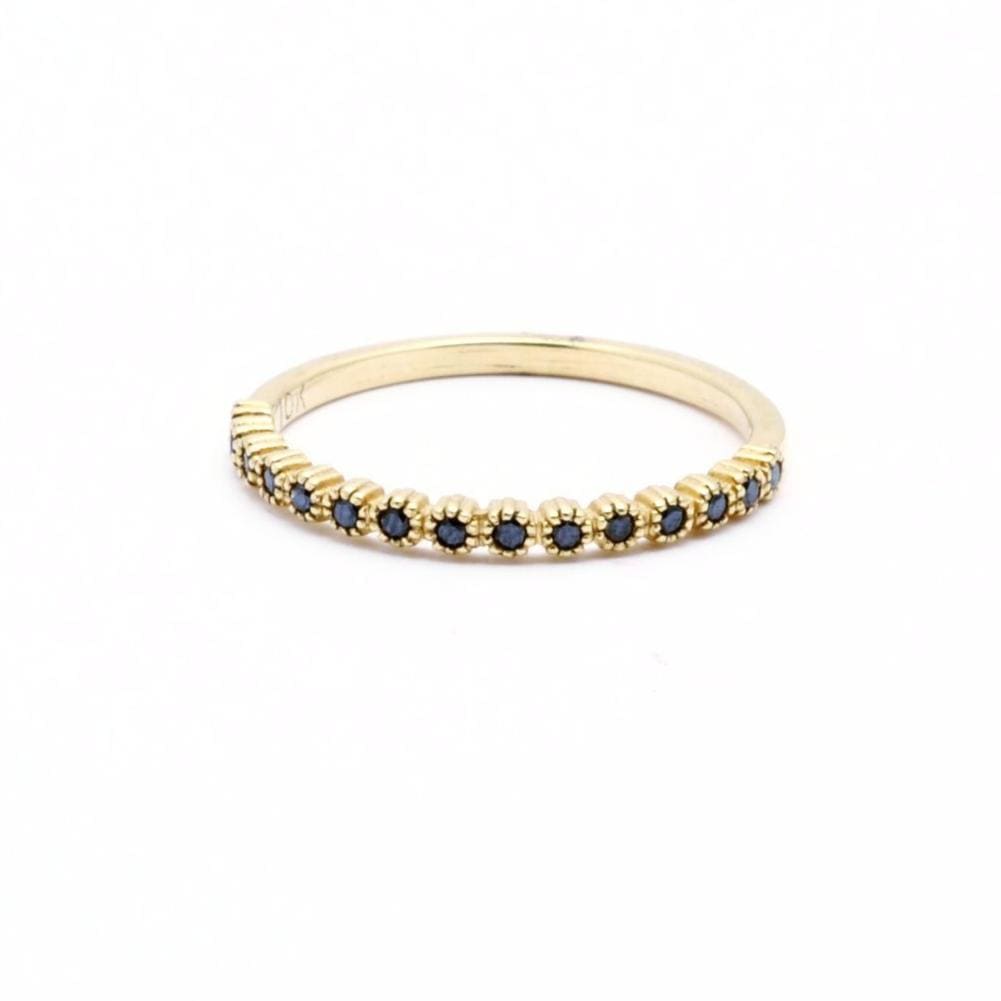 suneera blue sapphire stacking ring
