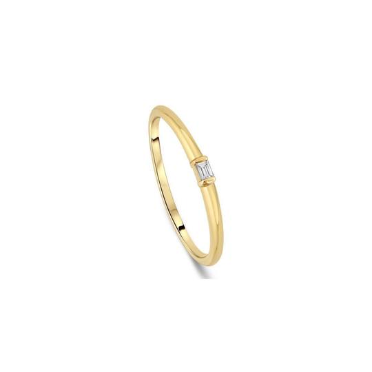 Diamond Baguette In Line Stacking Ring