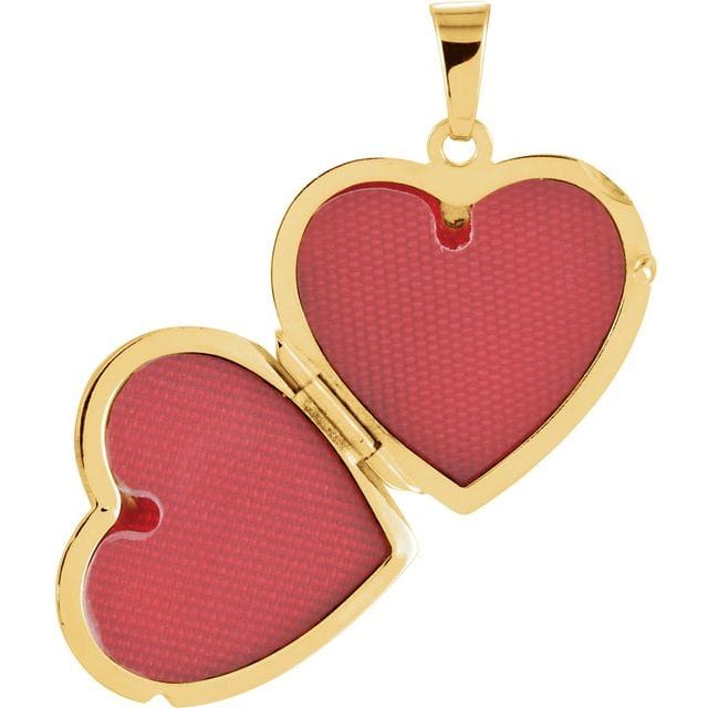 Stuller 14K Yellow Gold 22x17 mm Heart Locket