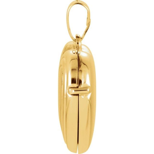 Stuller 14K Yellow Gold 22x17 mm Heart Locket