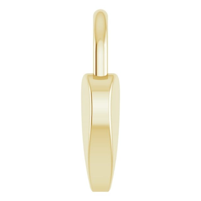 Curated Los Angeles 14K Yellow Gold Engravable Heart Lock 16-18 Necklace