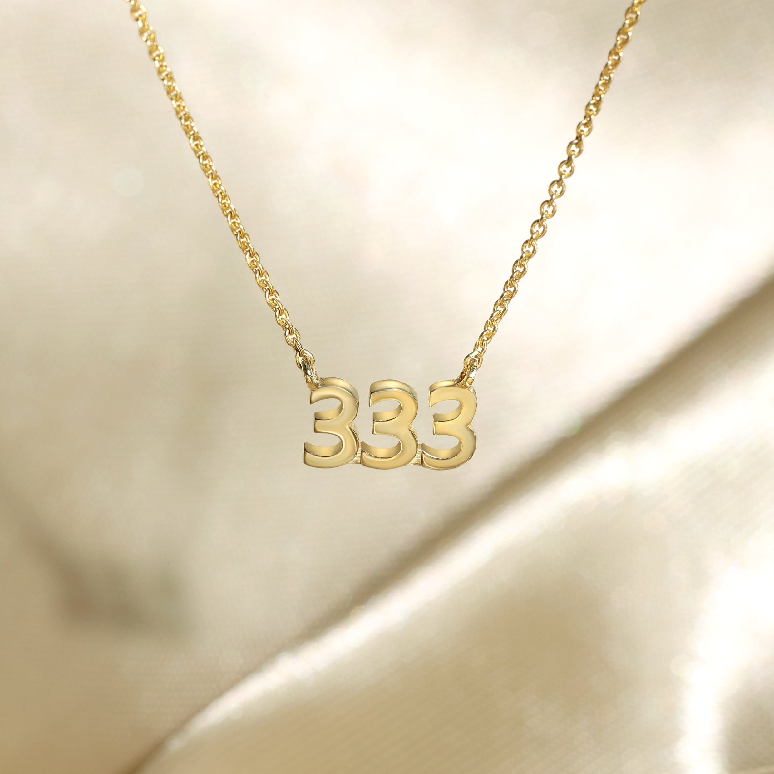 Angel Number 333 Pendant Necklace