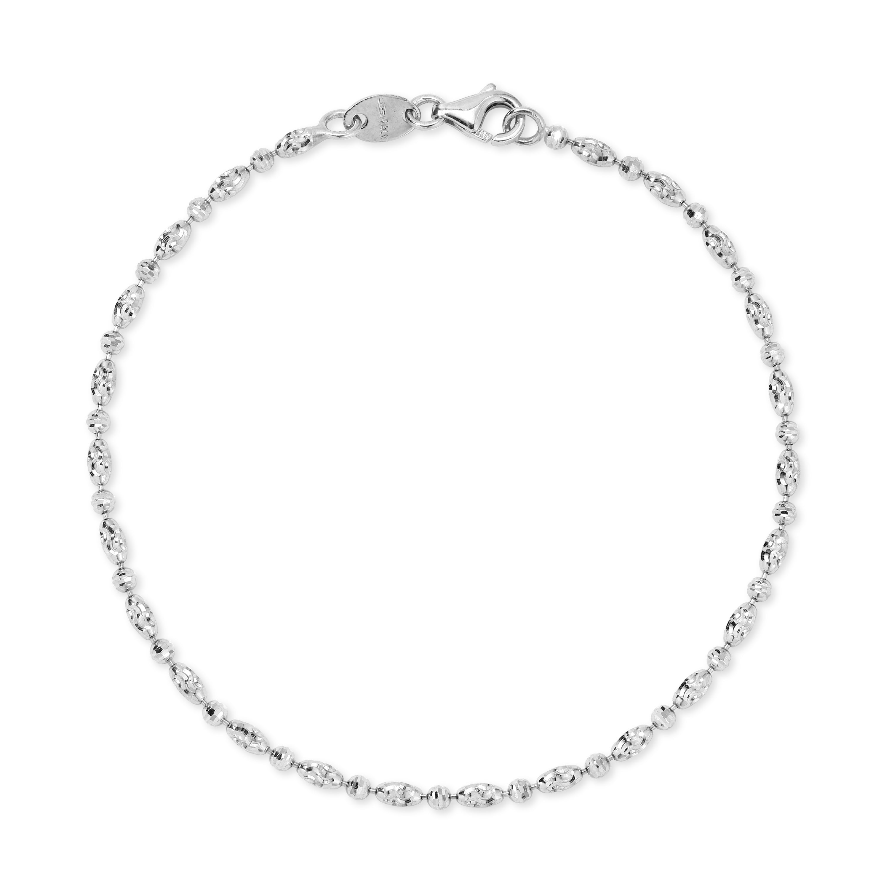 Diamond Cut Gold Bead Bracelet