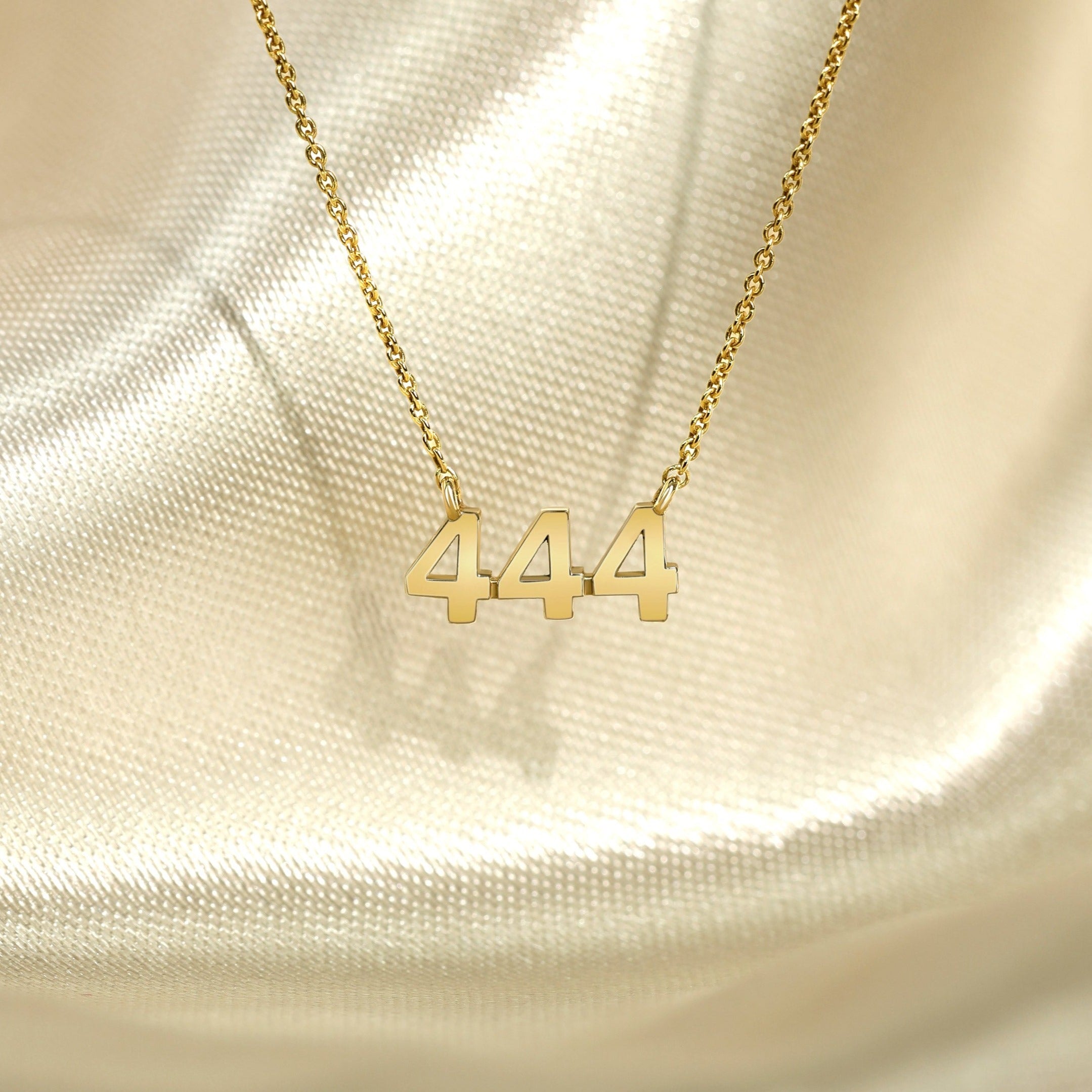 444 Angel Number Pendant Necklace