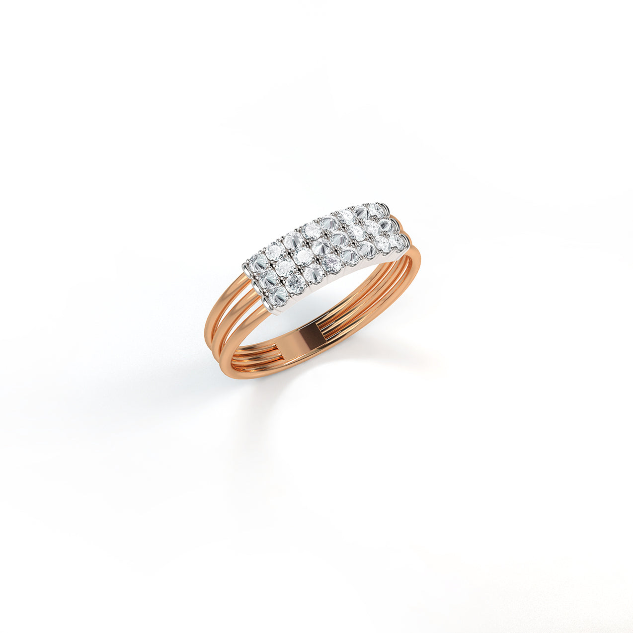 Feel the Love Diamond Braille Ring