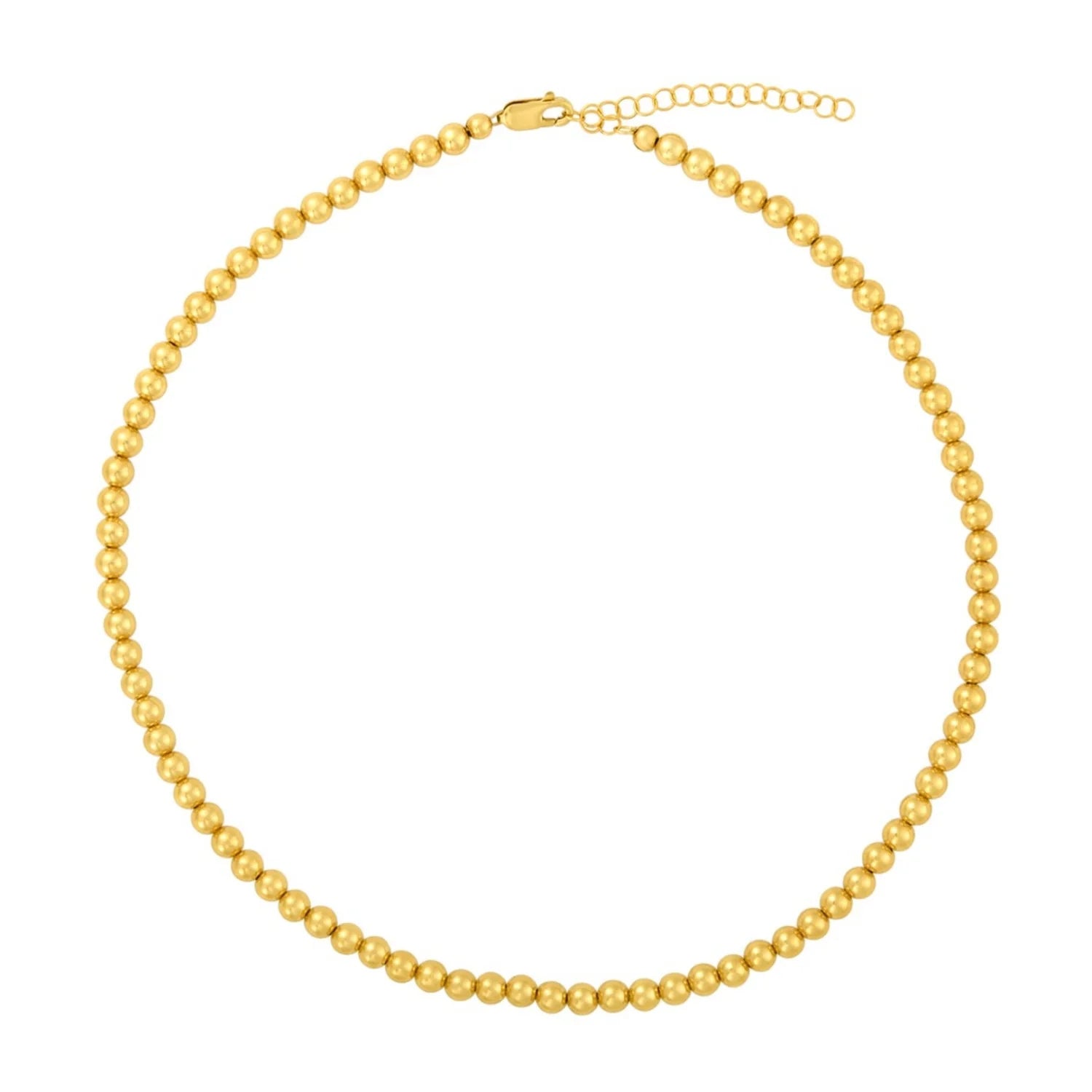 5MM SIGNATURE GOLD BEADED NECKLACE