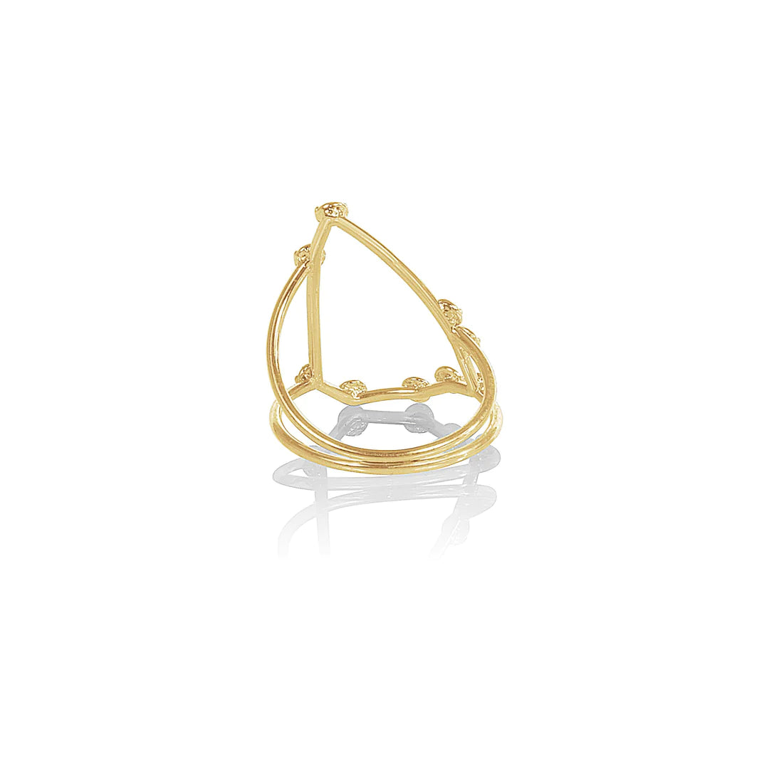 Capricorn Constellation Diamond Ring