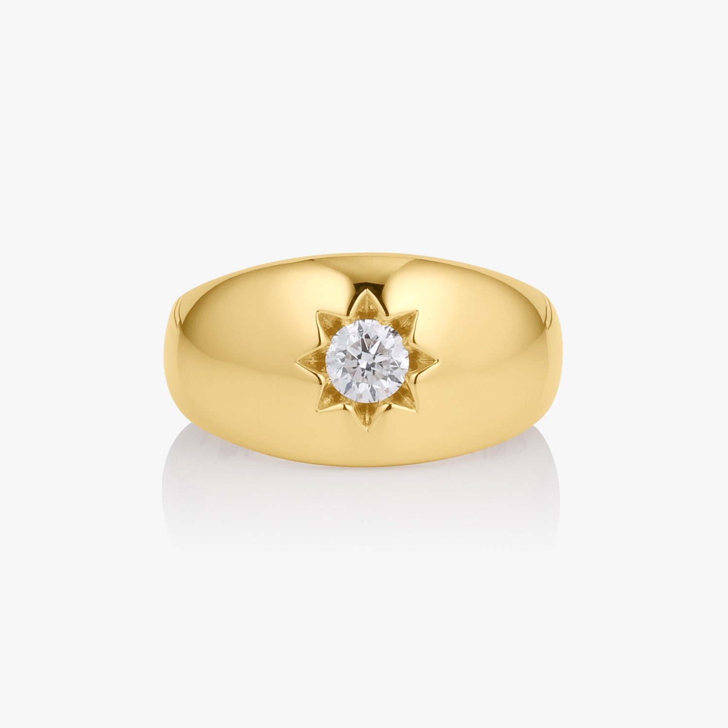 Star Diamond Dome Ring