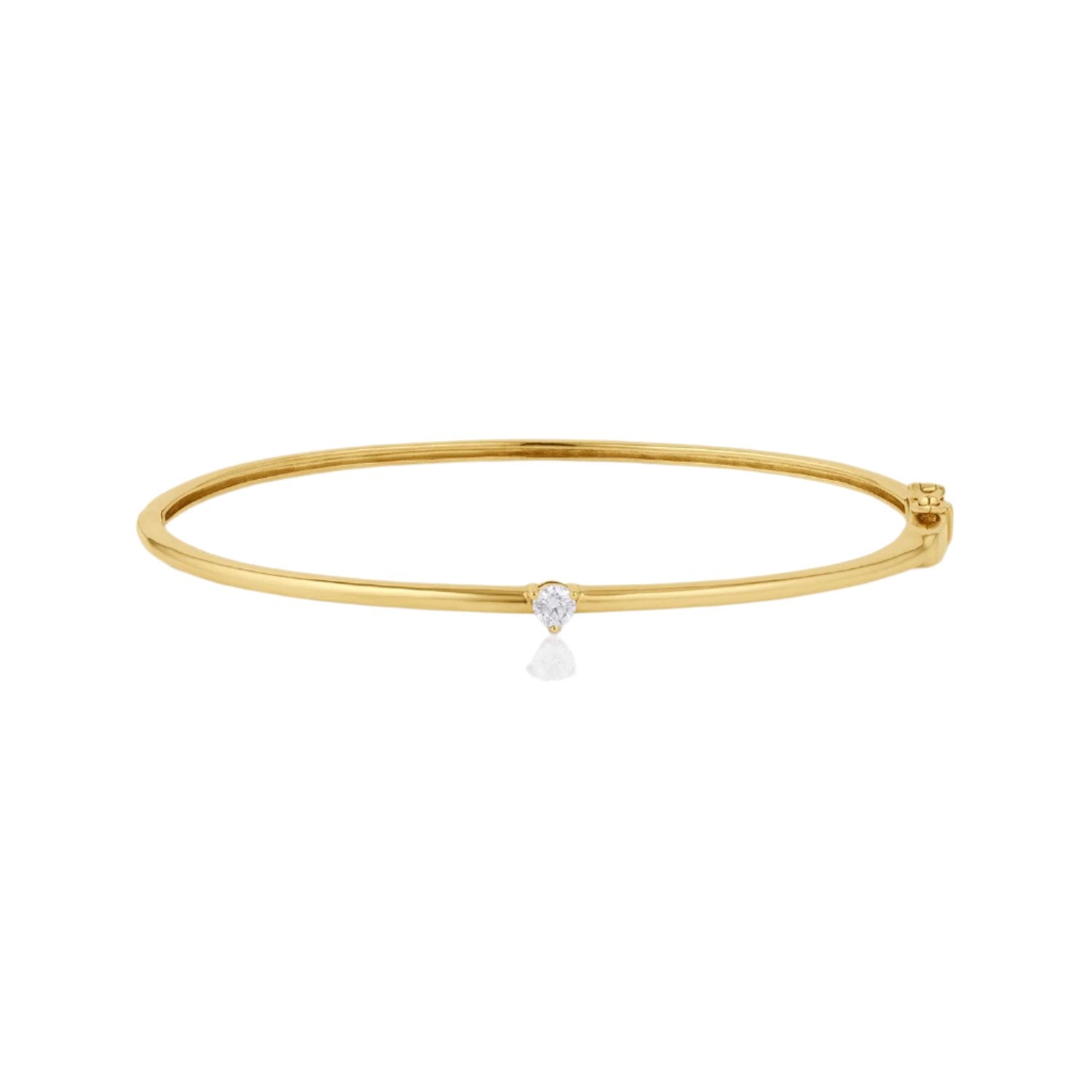 Single Stone Diamond Bangle