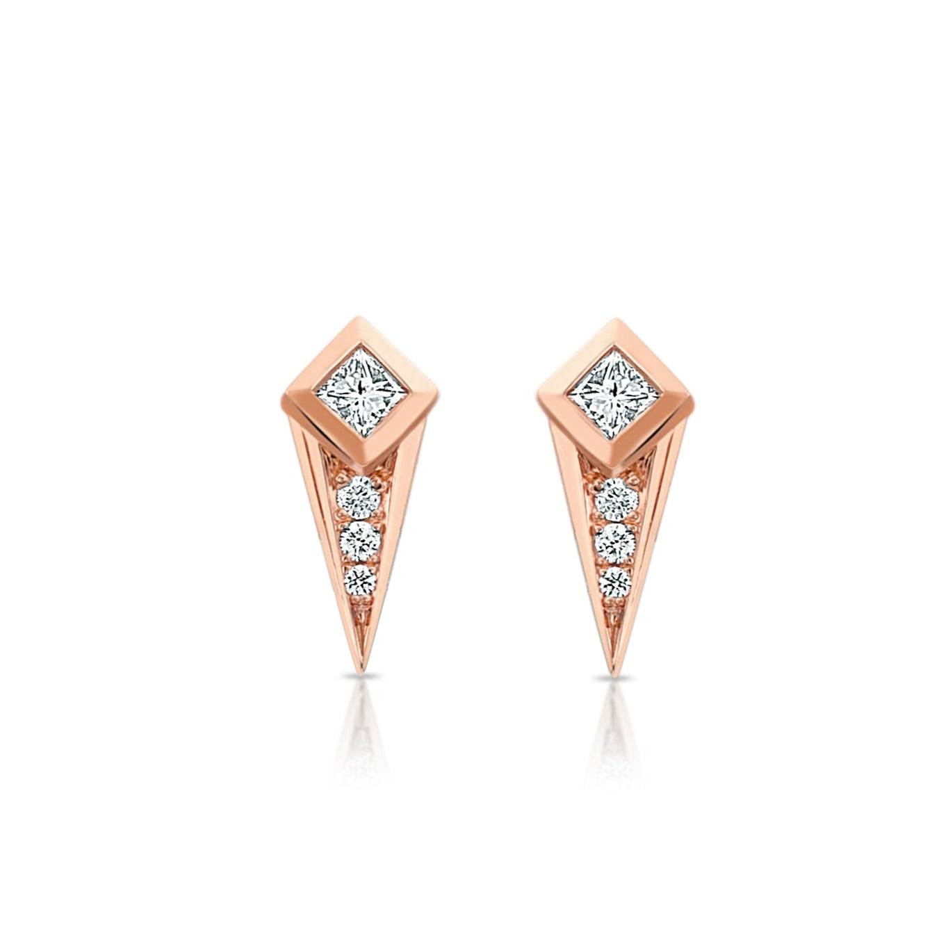 Diamond Spike Studs
