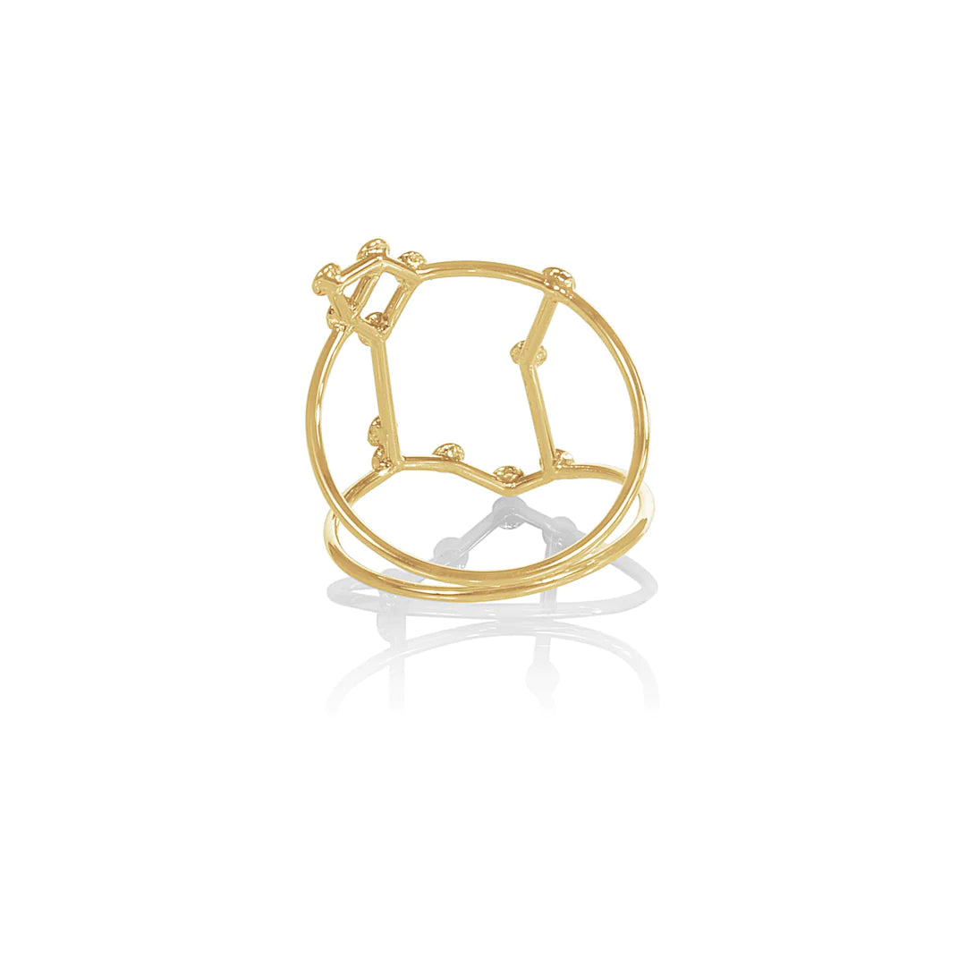 Pisces Constellation Diamond Ring