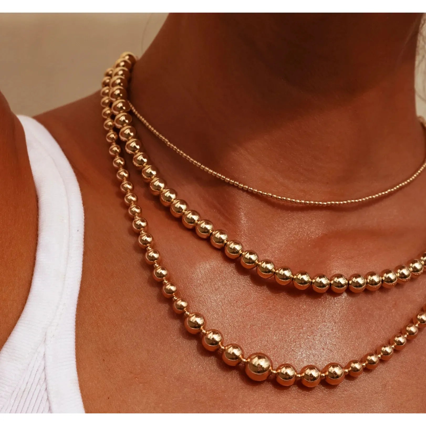 2MM SIGNATURE BEADED NECKLACE
