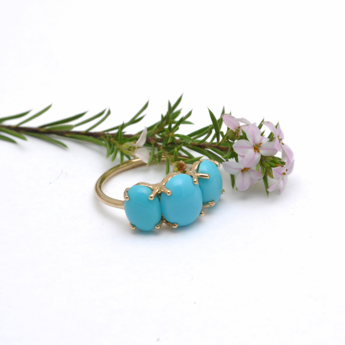 Turquoise Gumdrop Ring