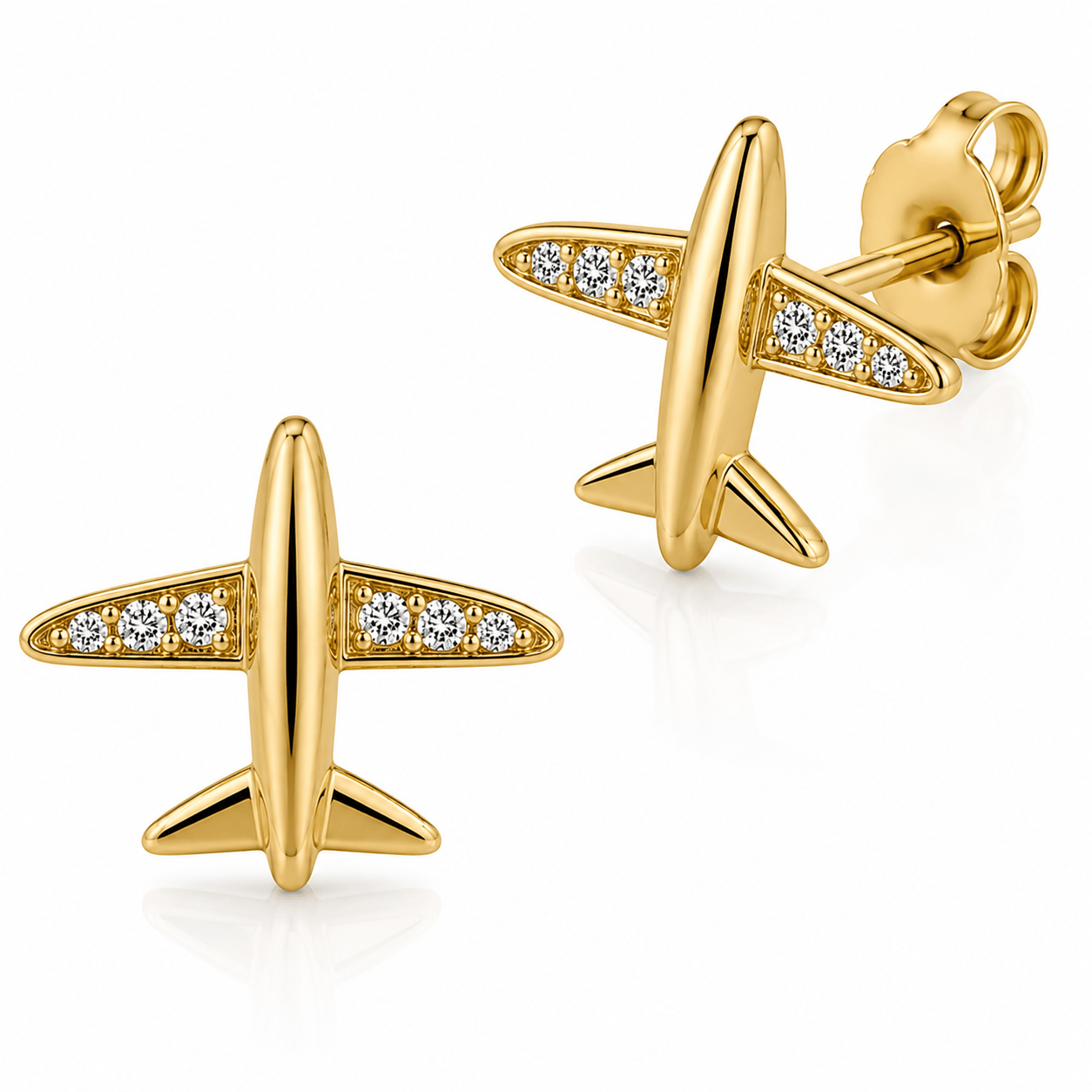 Curated Los Angeles Airplane Studs