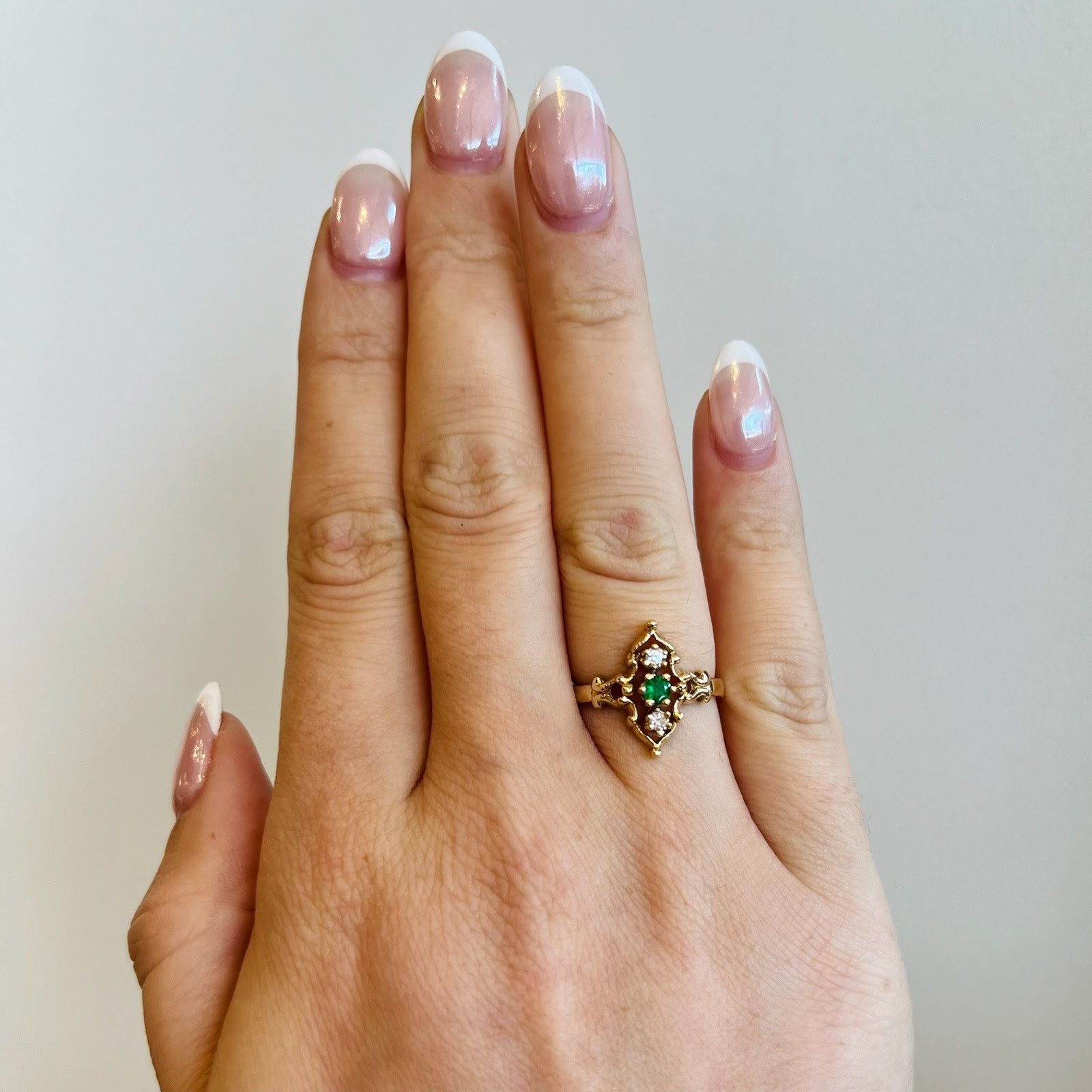 Victorian Emerald and Diamond Ring