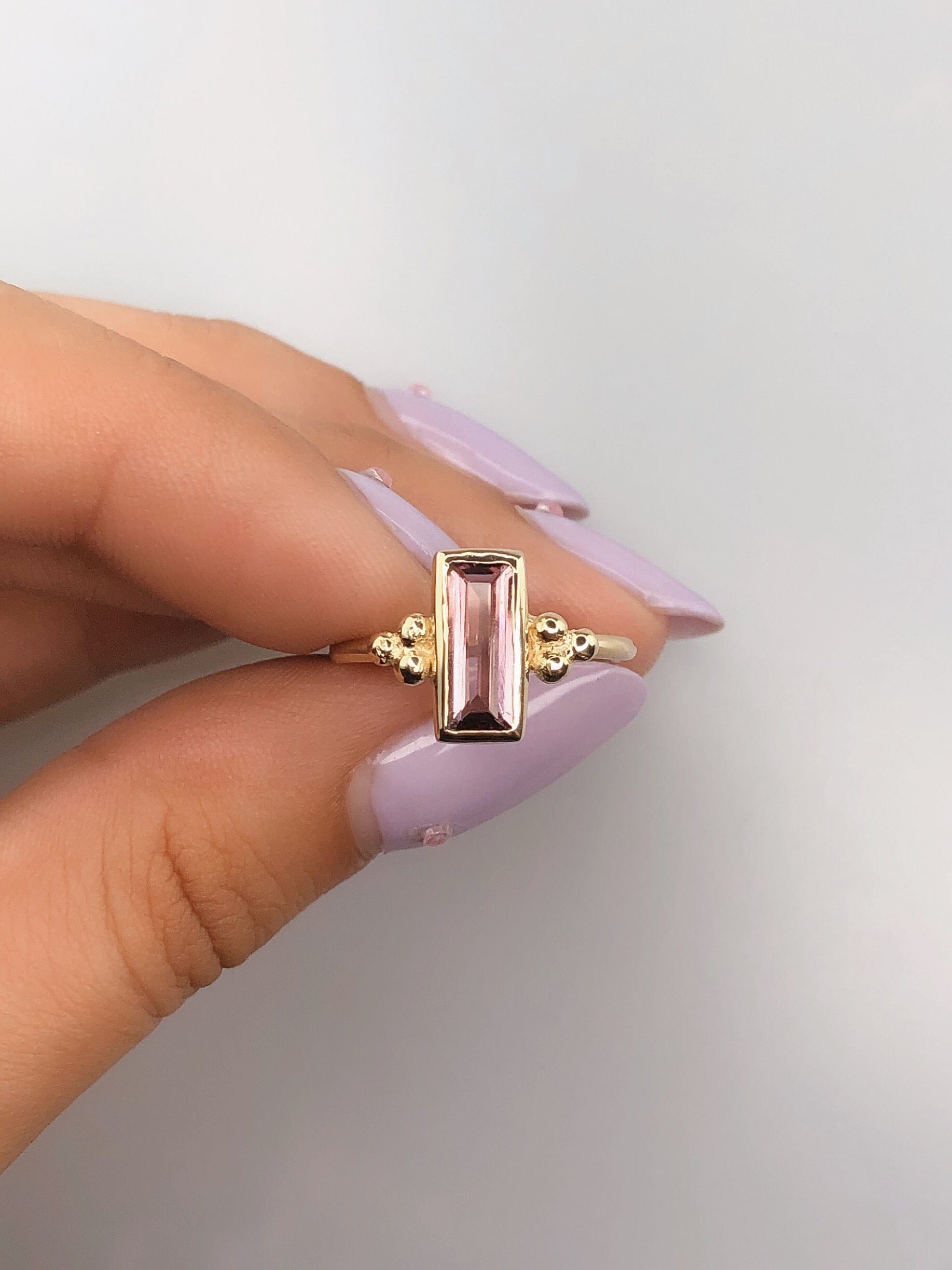 Sublimity baguette pink tourmaline