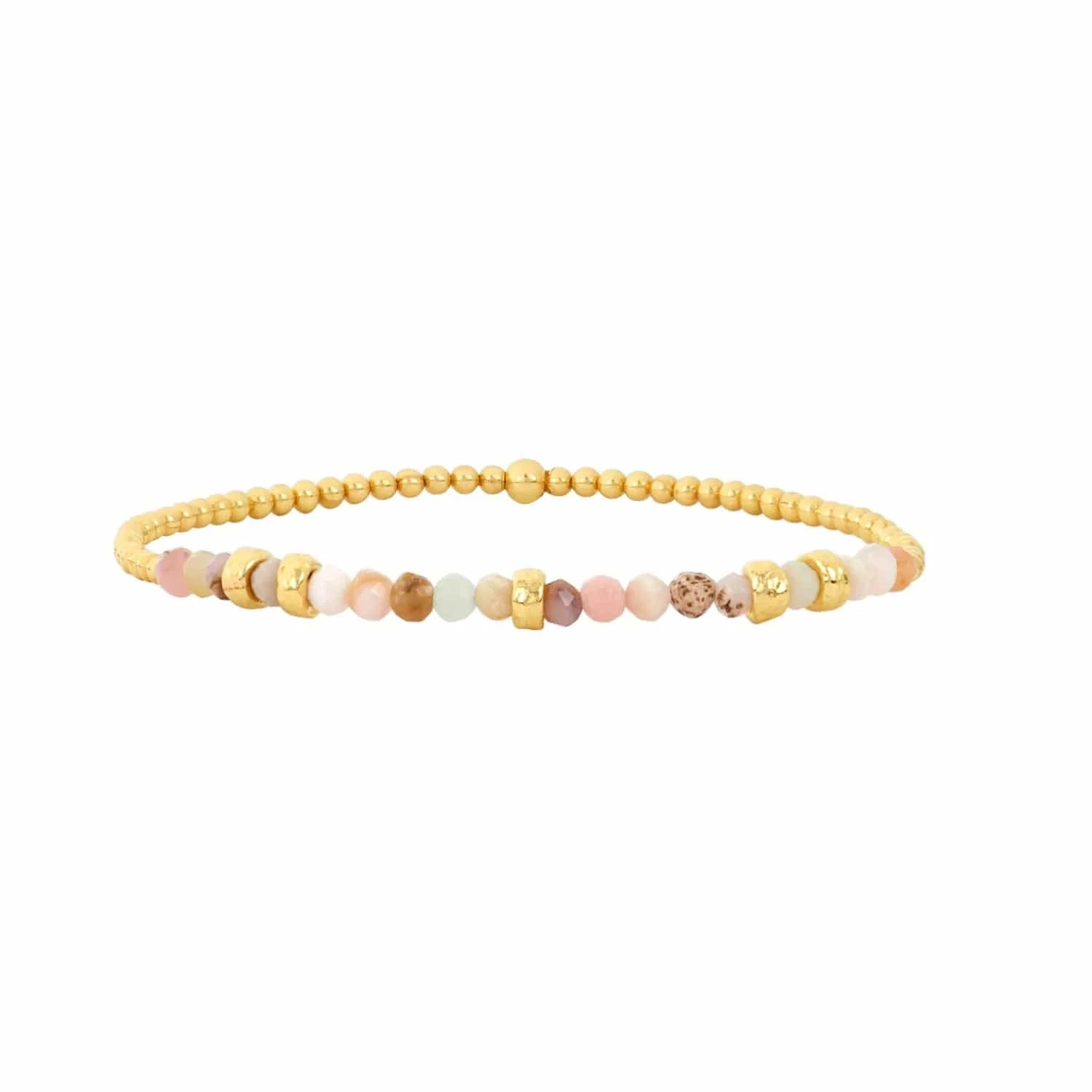 Karen Lazar BRACELETS 2mm Opal and Rondelle Birthstone Bracelet