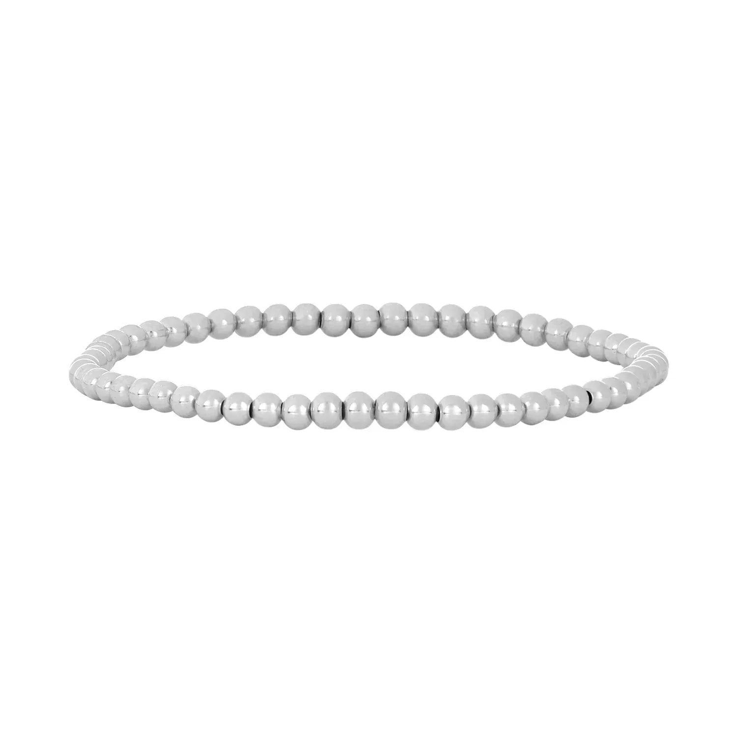 Karen Lazar BRACELETS 3mm Sterling Silver Bead Bracelet