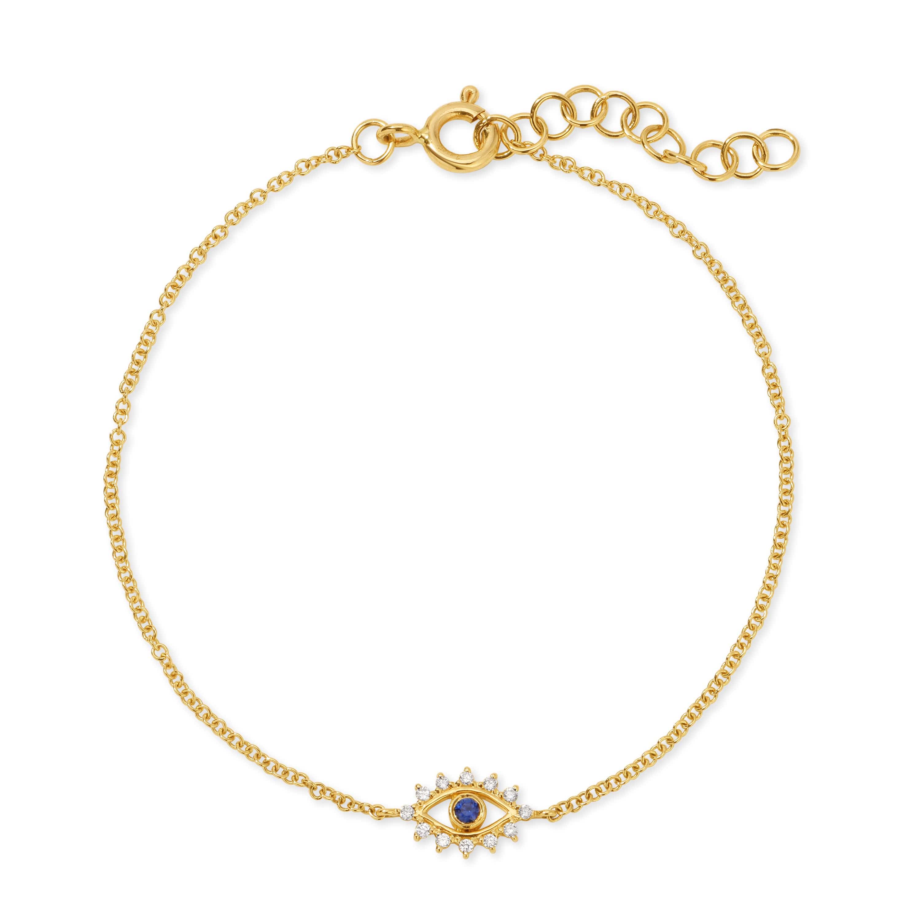 Amazing Grace BRACELETS Diamond Sapphire Evil Eye Bracelet