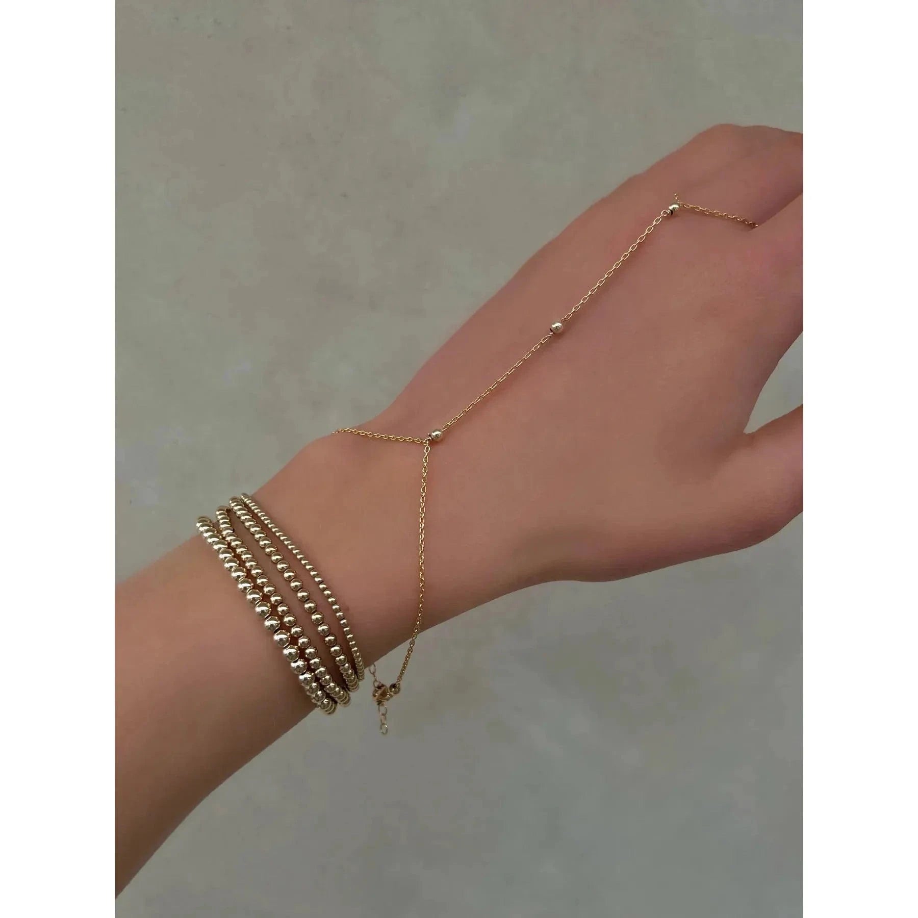 Karen Lazar BRACELETS 6 - 7.75 inches Gold Filled Hand Chain