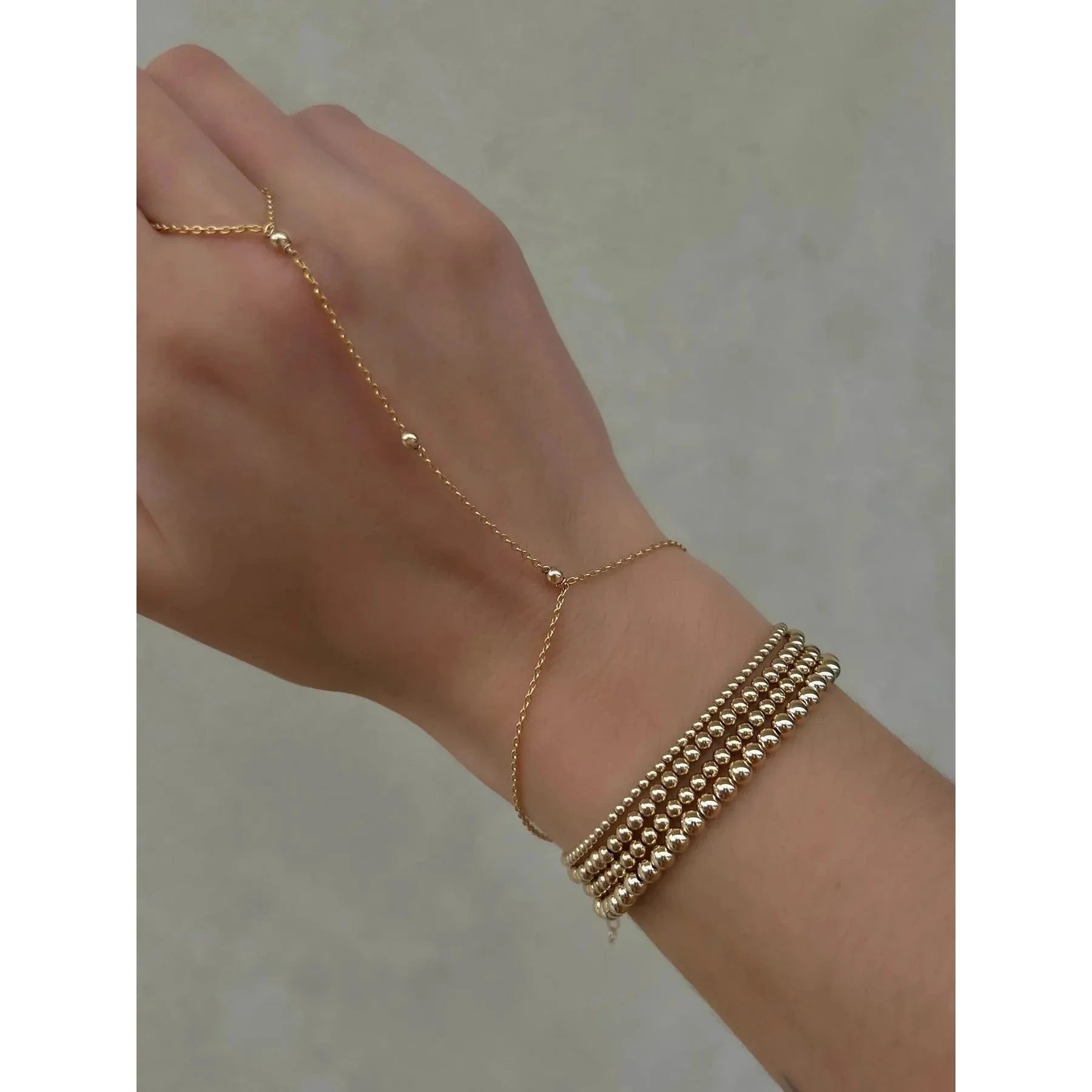 Karen Lazar BRACELETS 6 - 7.75 inches Gold Filled Hand Chain