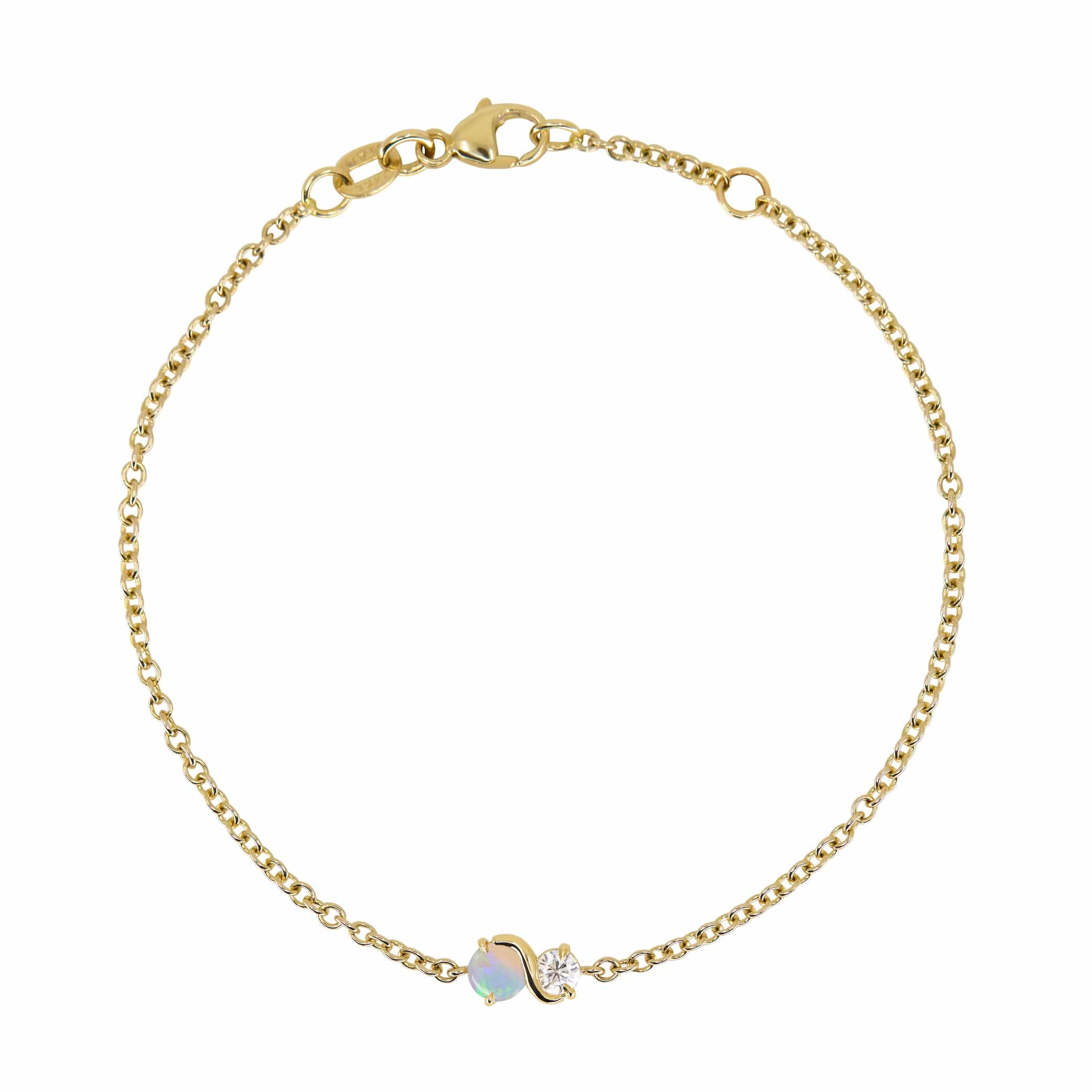 FADE TO BLACK STUDIO BRACELETS Infinite Opal Bracelet