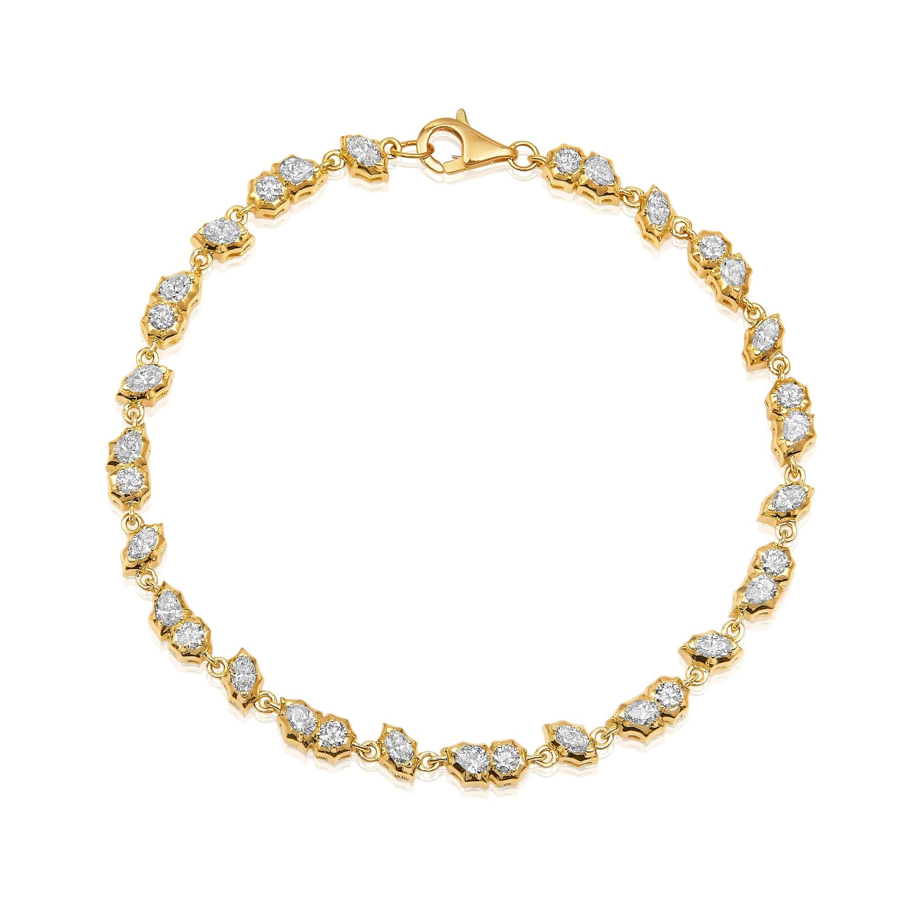 CLA BRACELETS Marquise Spike Diamond Tennis Bracelet