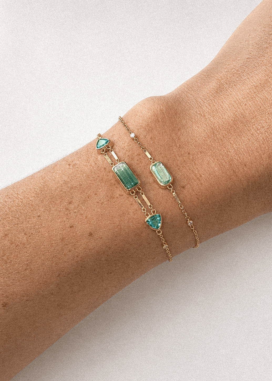 christinamagdolna BRACELETS Night Palma Bracelet in Lagoon Tourmaline