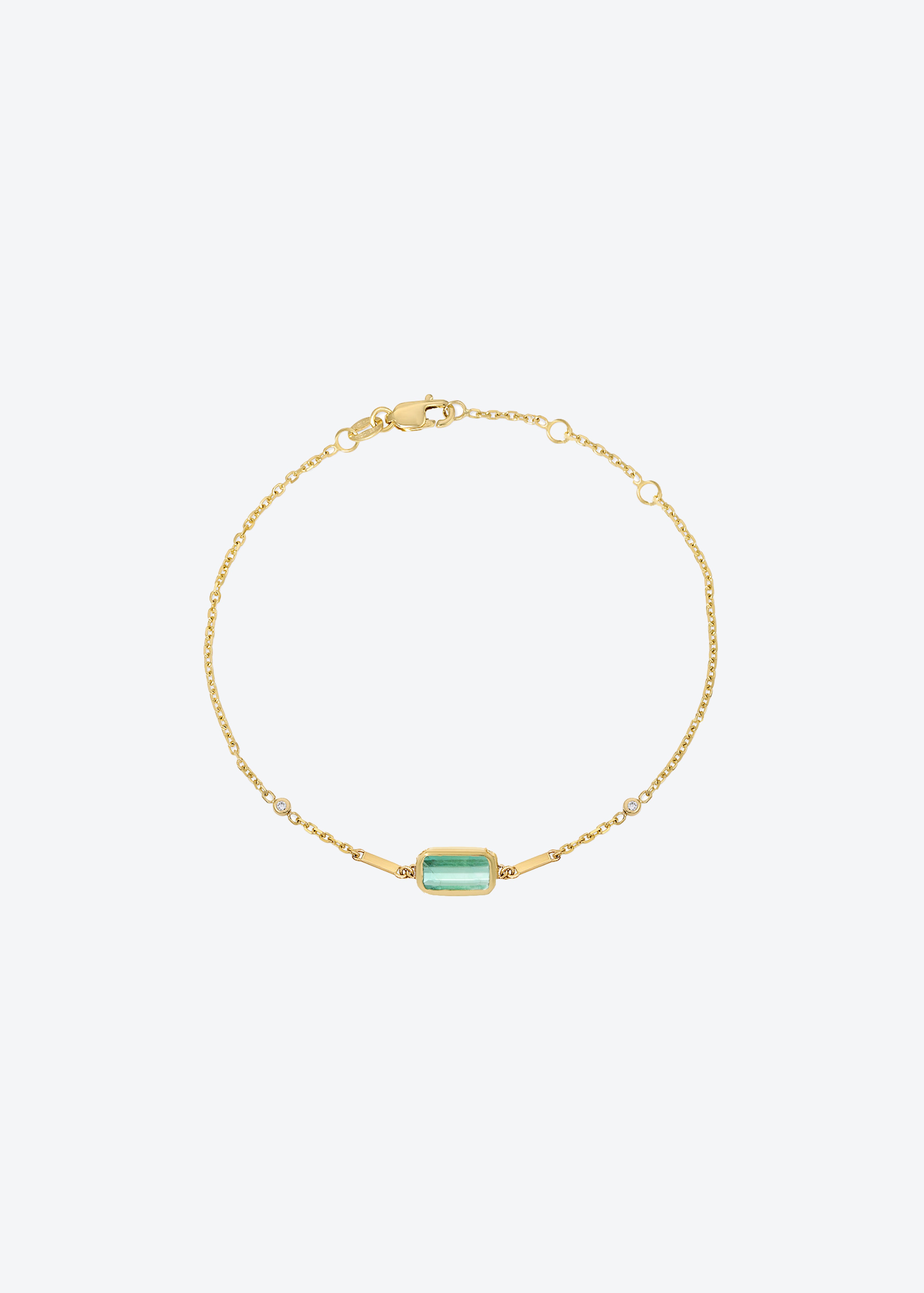 christinamagdolna BRACELETS Night Palma Bracelet in Lagoon Tourmaline