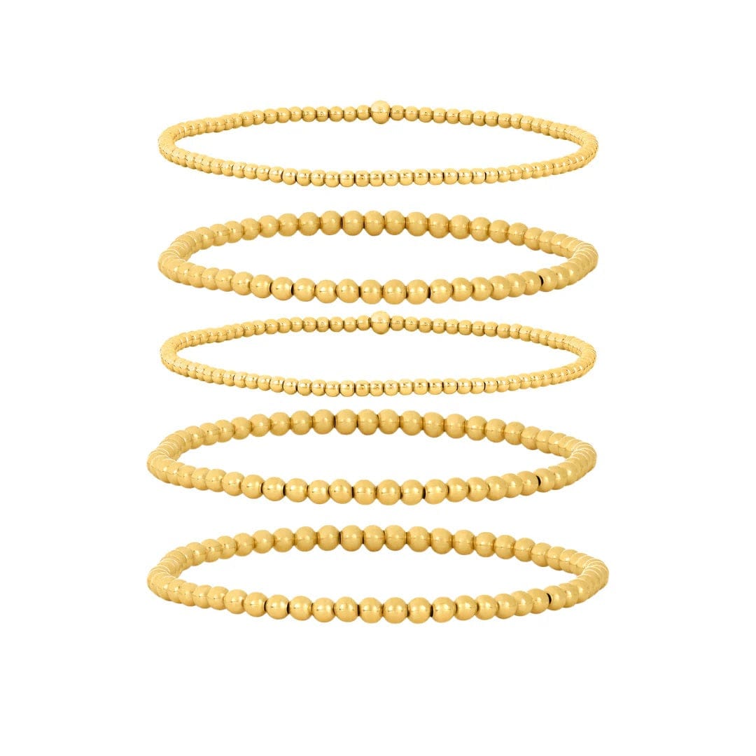 Karen Lazar BRACELETS Petite Yellow Gold Bundle Bracelets