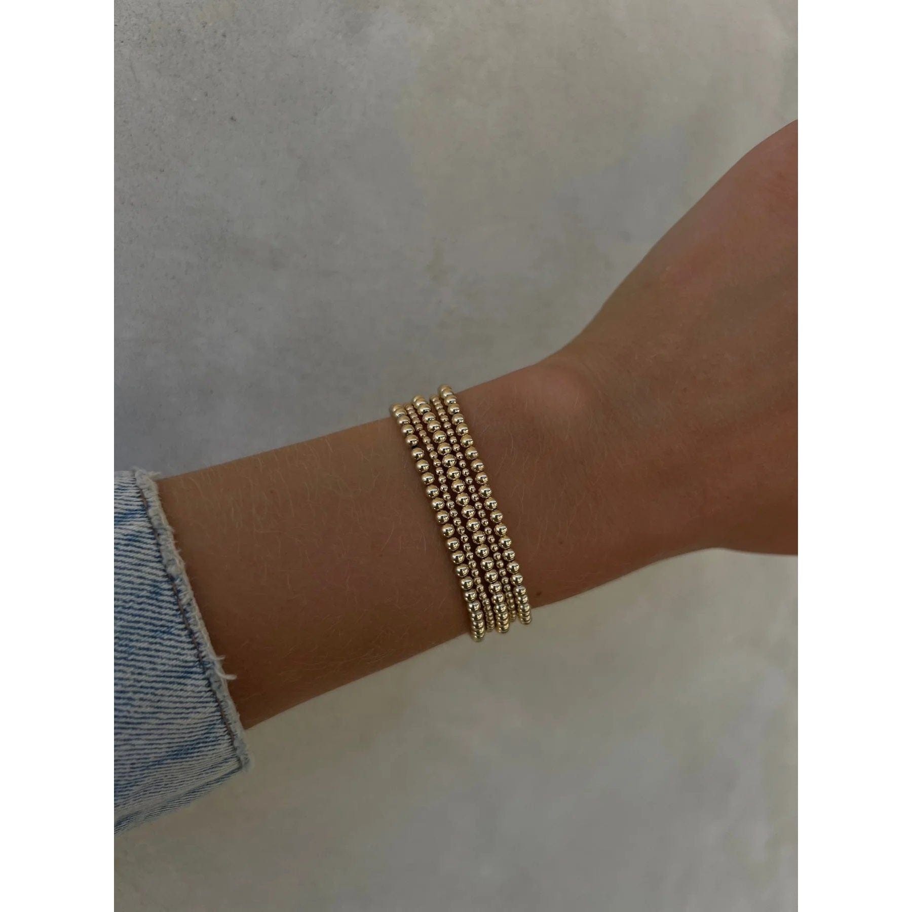 Karen Lazar BRACELETS Petite Yellow Gold Bundle Bracelets