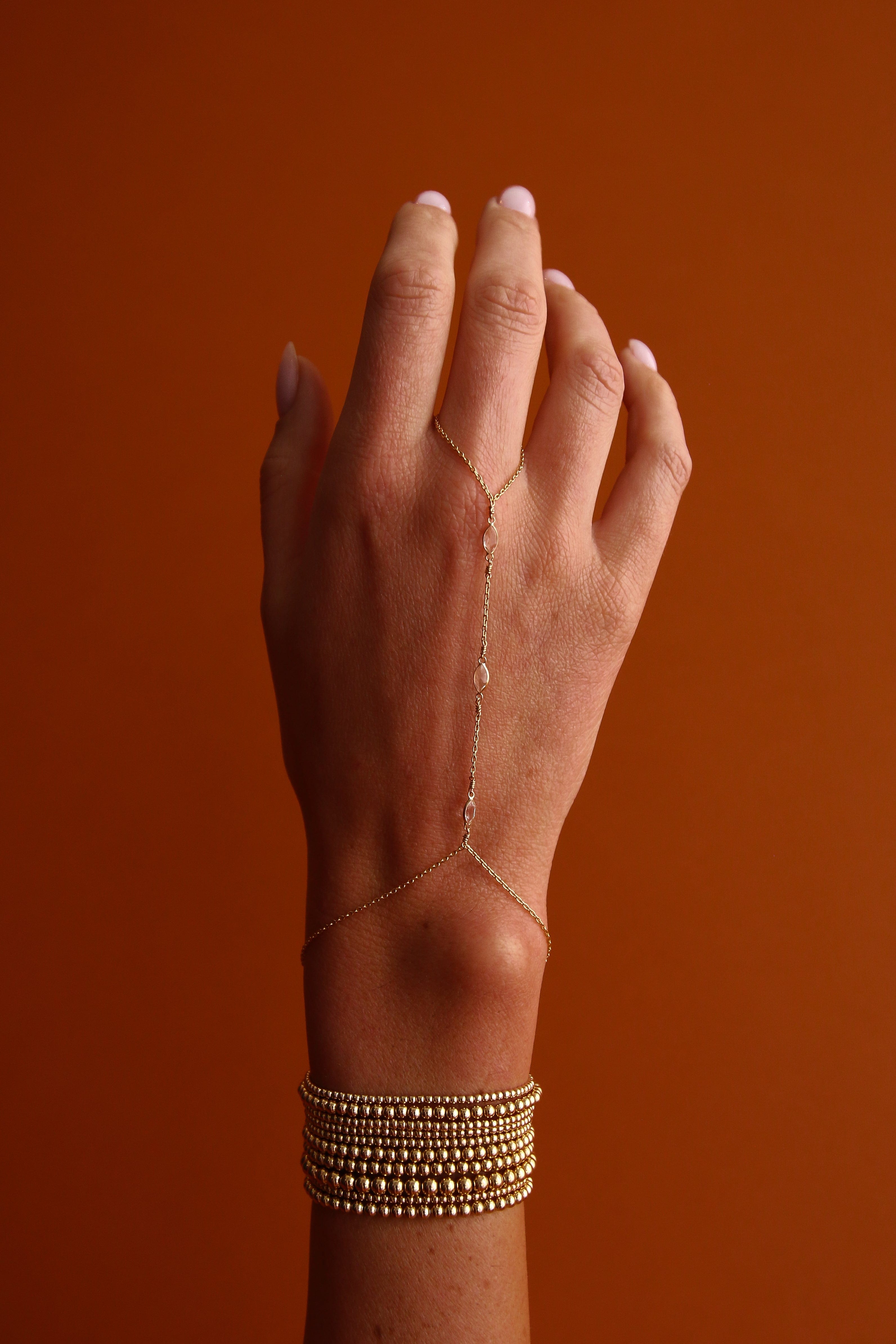 Karen Lazar Design BRACELETS The Embrace Hand Chain