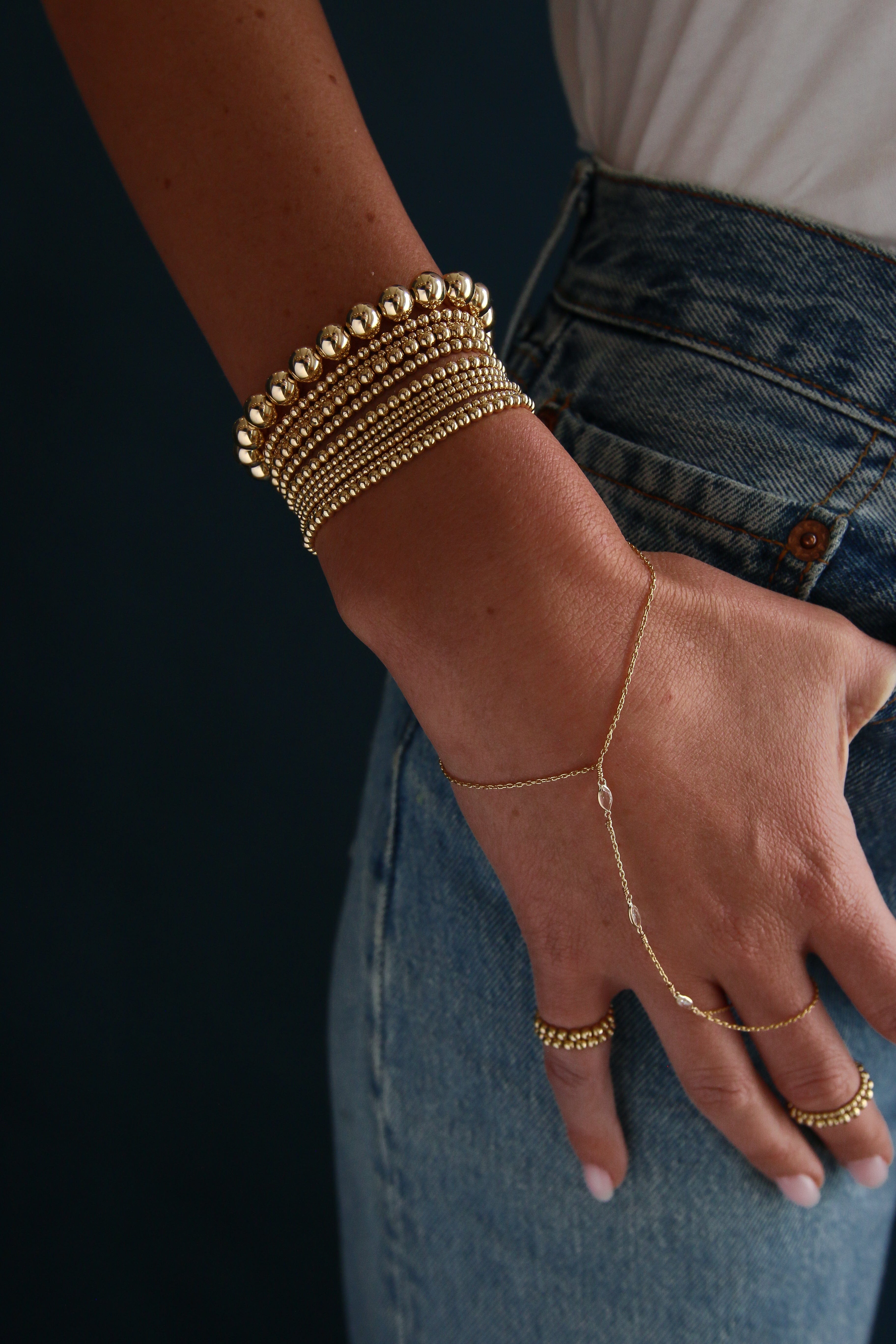 Karen Lazar Design BRACELETS The Embrace Hand Chain