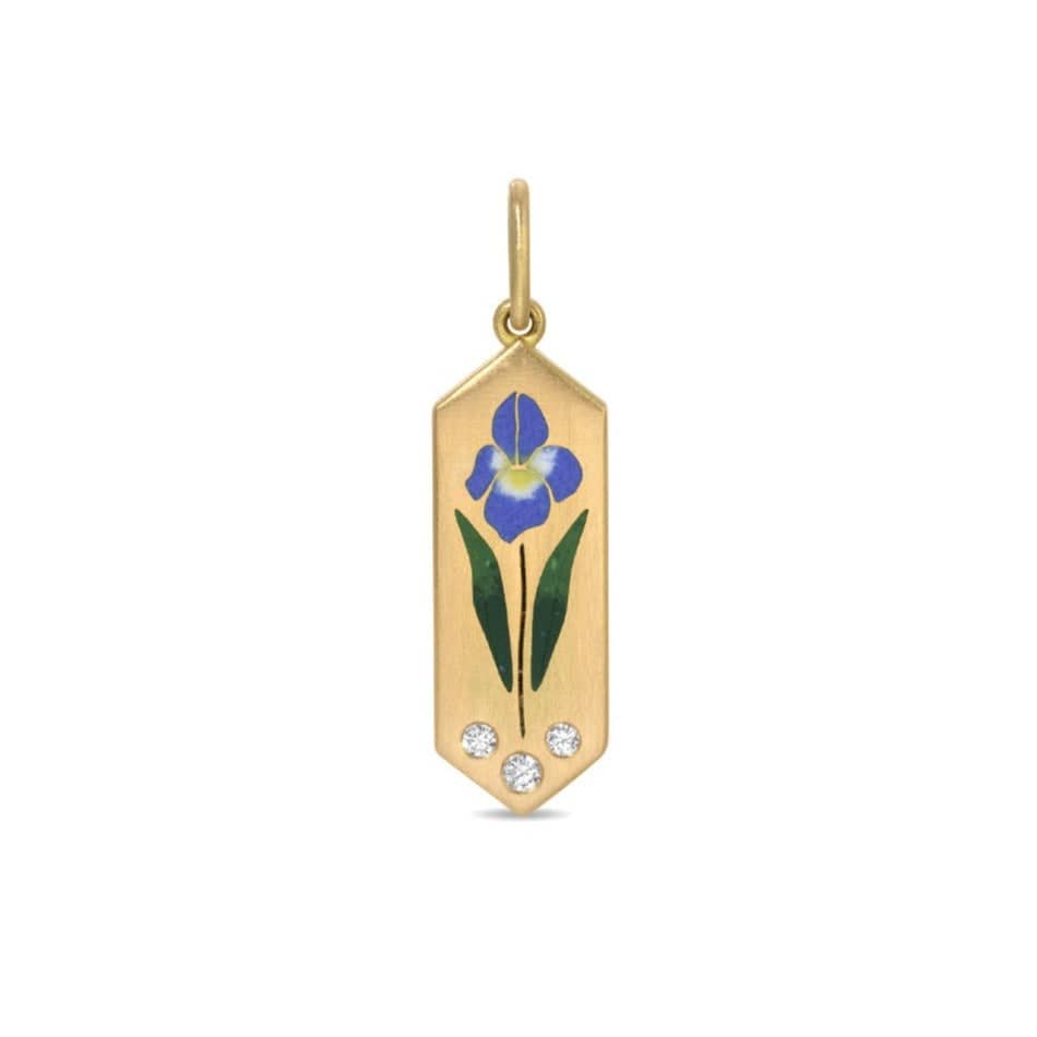 Gwen Barba Charm Iris Pendant