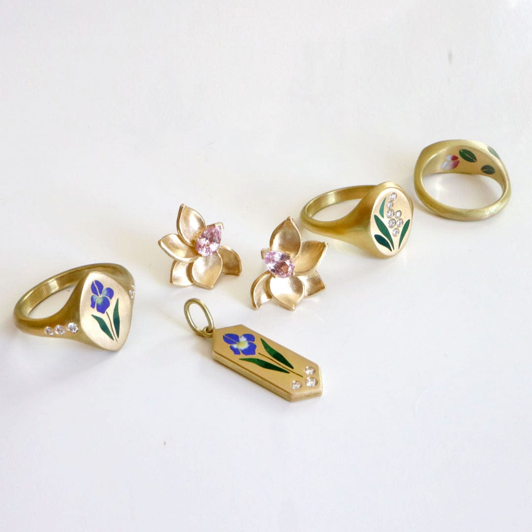 Gwen Barba Charm Iris Pendant