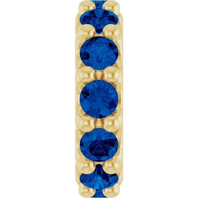 CLA CHARMS 14K Yellow Gold Natural Blue Sapphire Spacer Charm/Pendant