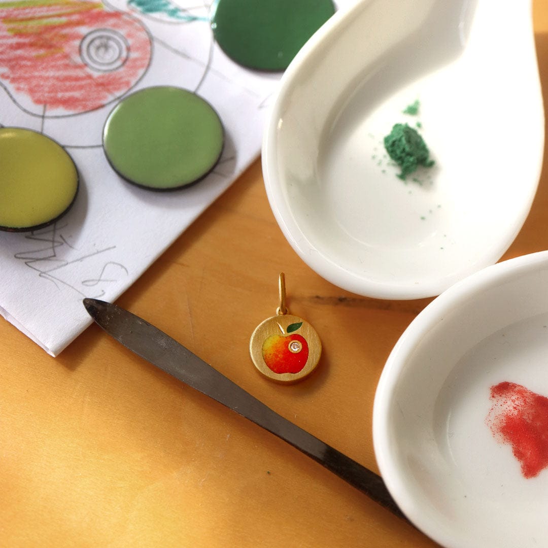 Gwen Barba CHARMS Apple Pendant