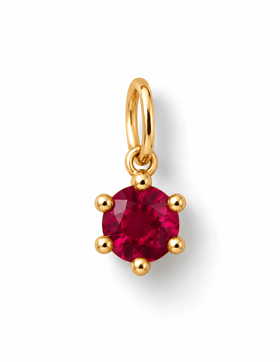 Curated Los Angeles CHARMS July - Ruby Birthstone Charms