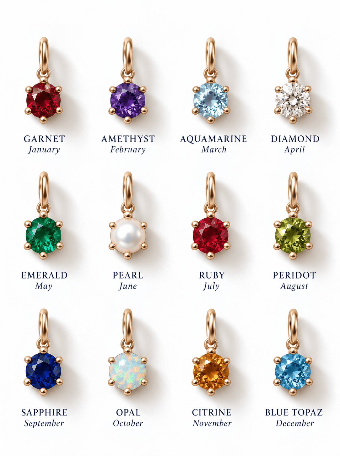 CLA CHARMS Birthstone Charms
