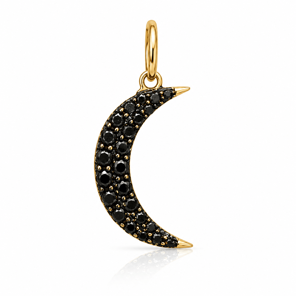 Lumiere CHARMS Black Diamond Moon Charm