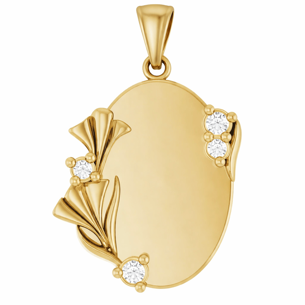 Curated Los Angeles CHARMS Diamond Engravable Charm