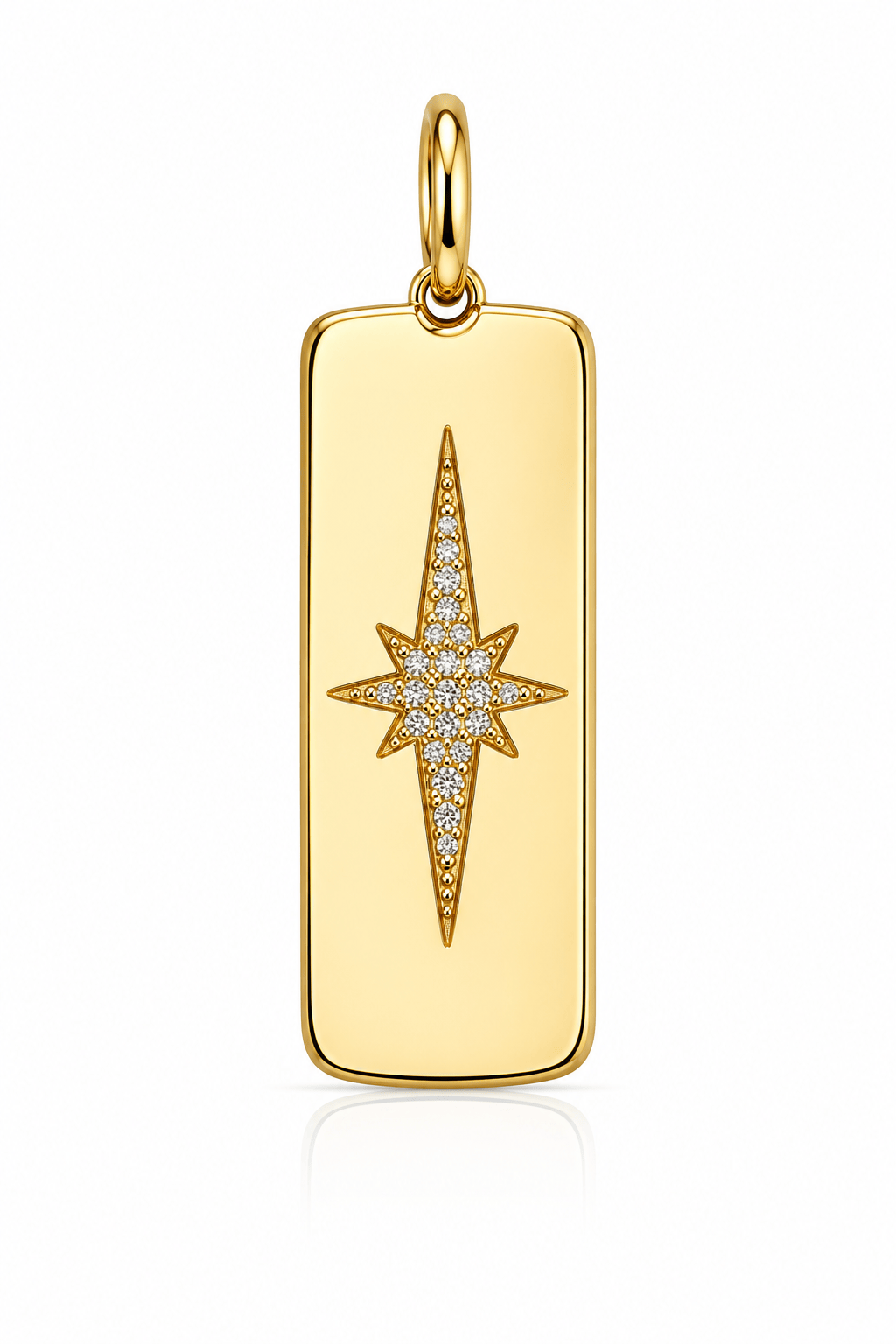 Curated Los Angeles CHARMS Diamond North Star Bar Charm