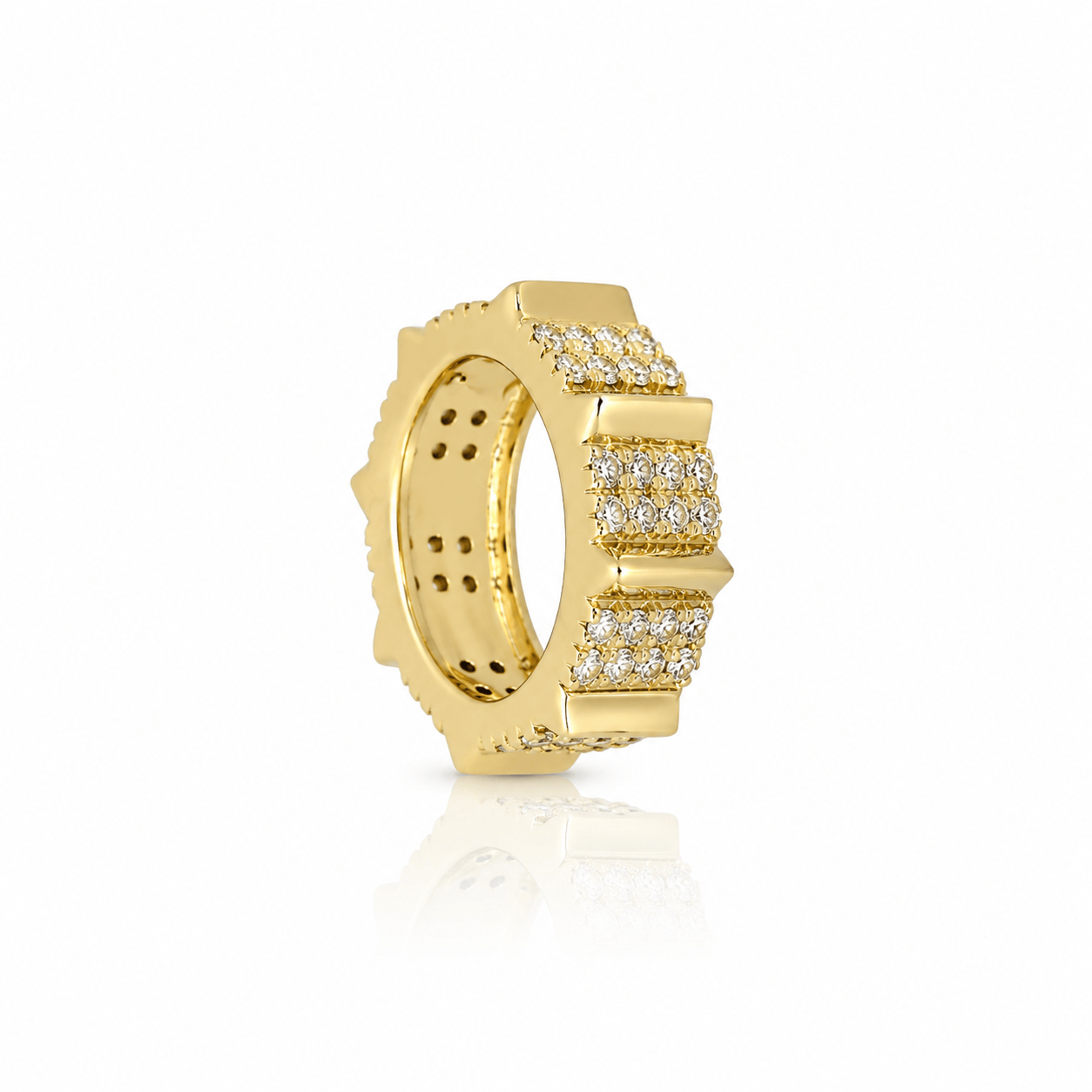Curated Los Angeles CHARMS Diamond Spike Rondelle