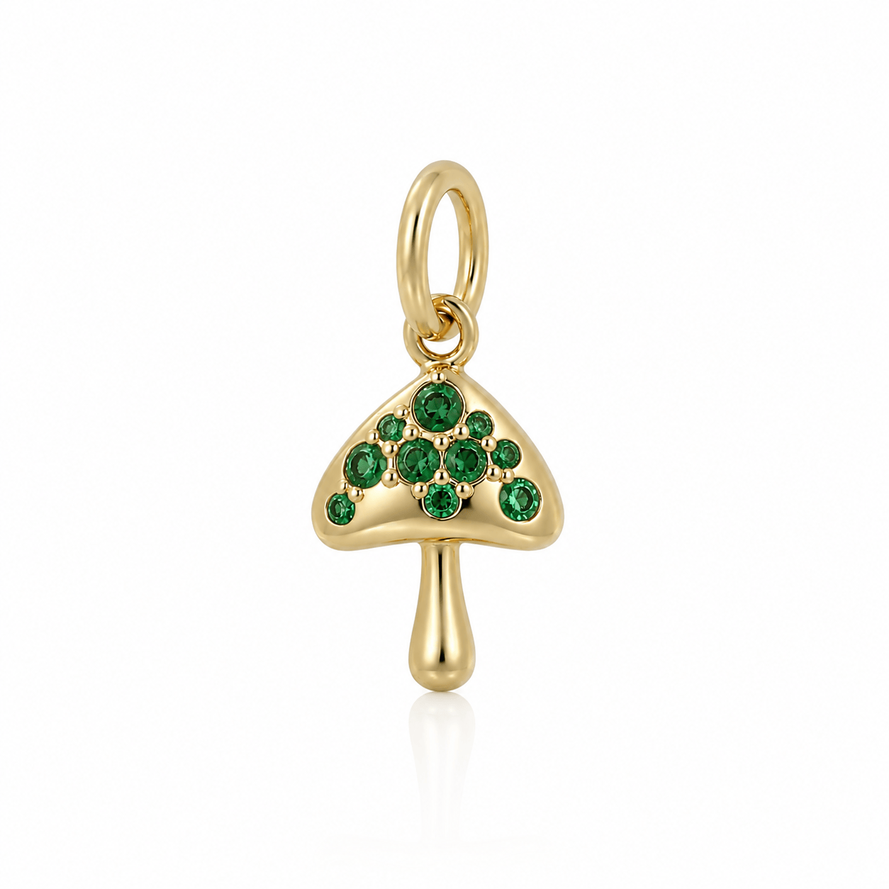 Curated Los Angeles CHARMS Emerald Mushroom Charm